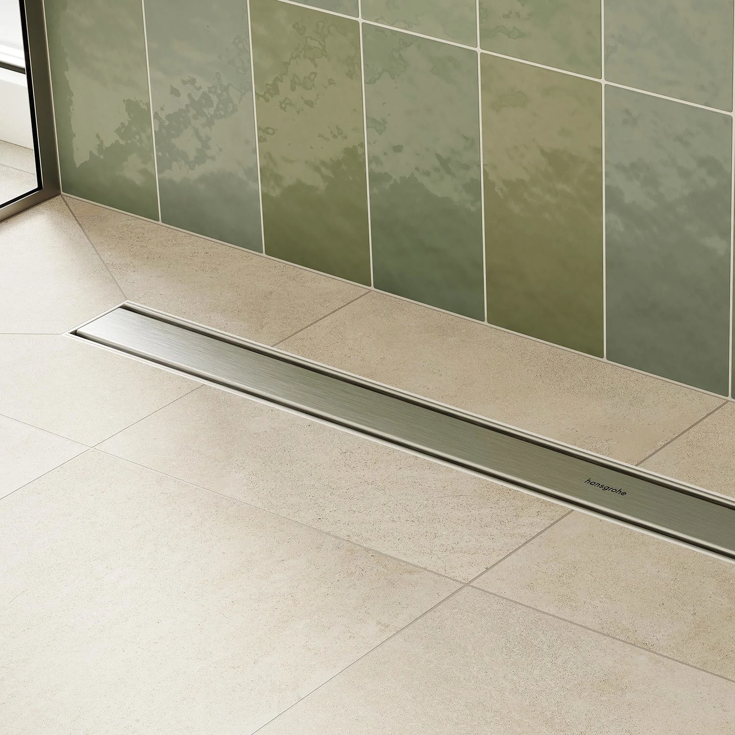 hansgrohe RainDrain Compact Komplettset Duschrinne 100 cm für flache Installation