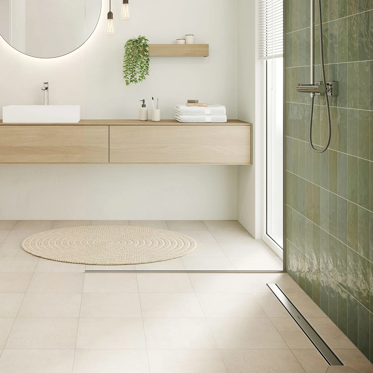 hansgrohe RainDrain Compact Komplettset Duschrinne 100 cm für flache Installation Bild 8