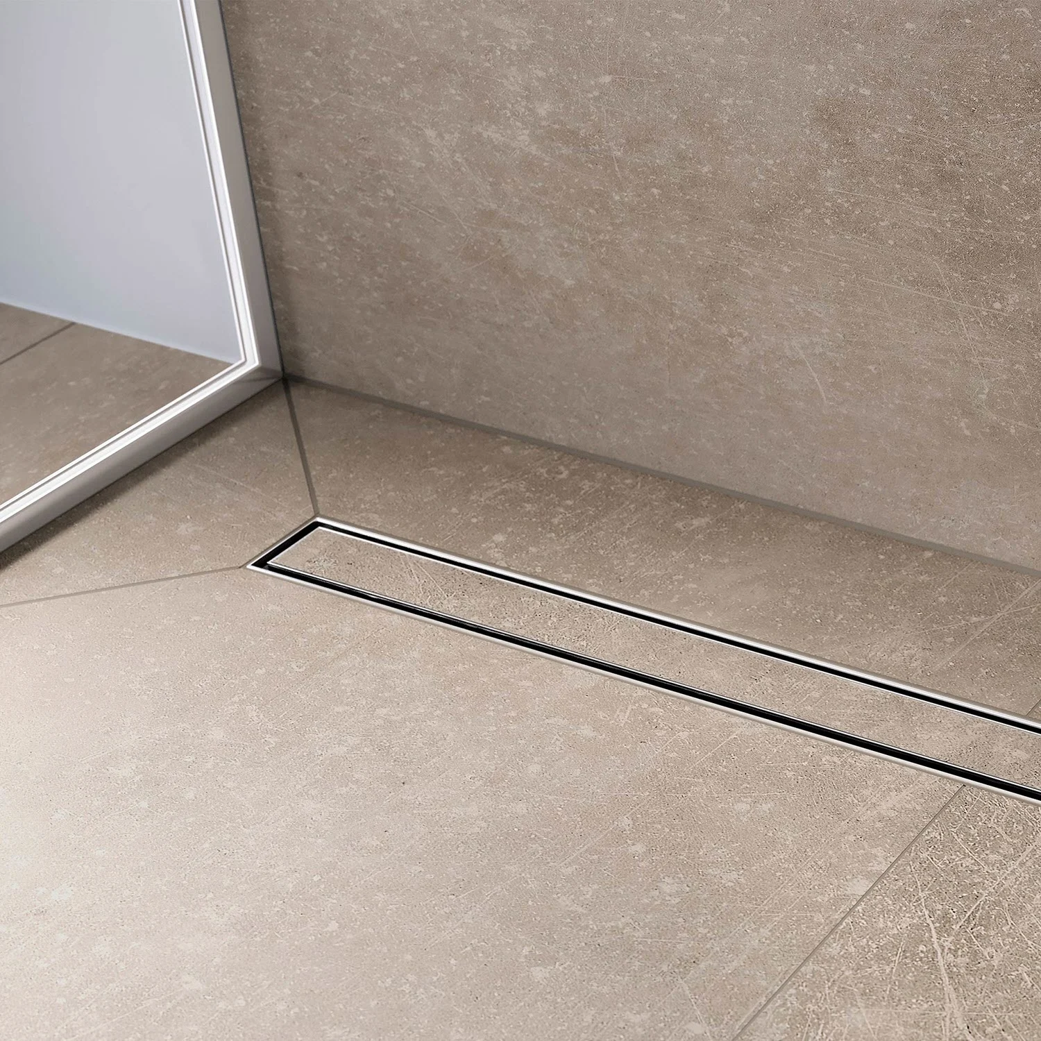 hansgrohe RainDrain Compact Komplettset Duschrinne 70 cm befliesbar für Standardinstallation