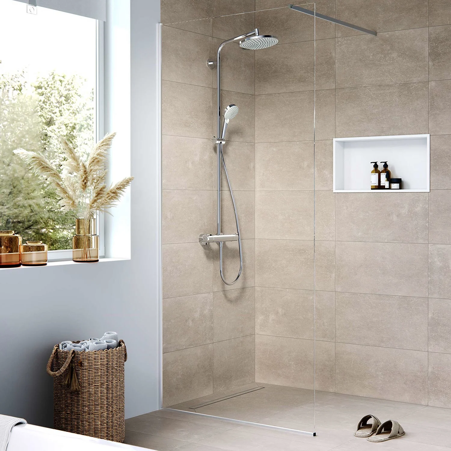 hansgrohe RainDrain Compact Komplettset Duschrinne 90 cm befliesbar für flache Installation Bild 6