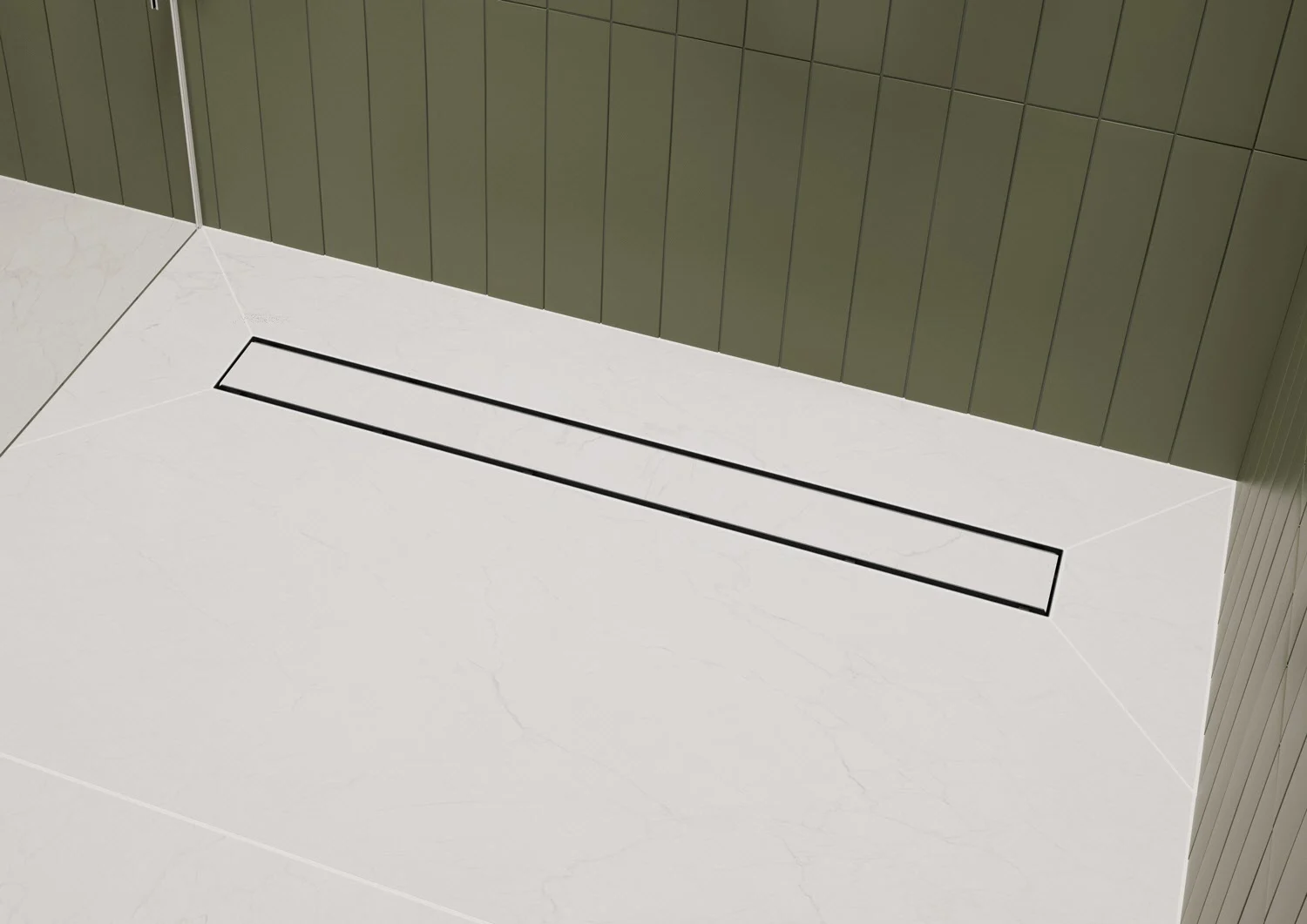 hansgrohe RainDrain Go Komplettset Duschrinne 1200 rückseitig befliesbar für Standard-/flache Installation Bild 3