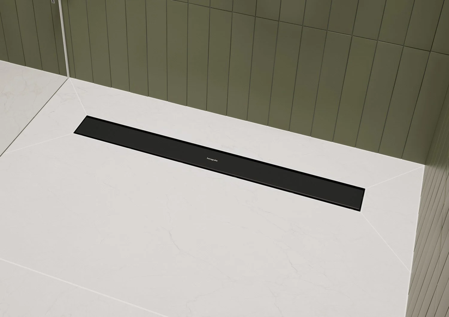 hansgrohe RainDrain Go Komplettset Duschrinne 1200 rückseitig befliesbar für Standard-/flache Installation Bild 4
