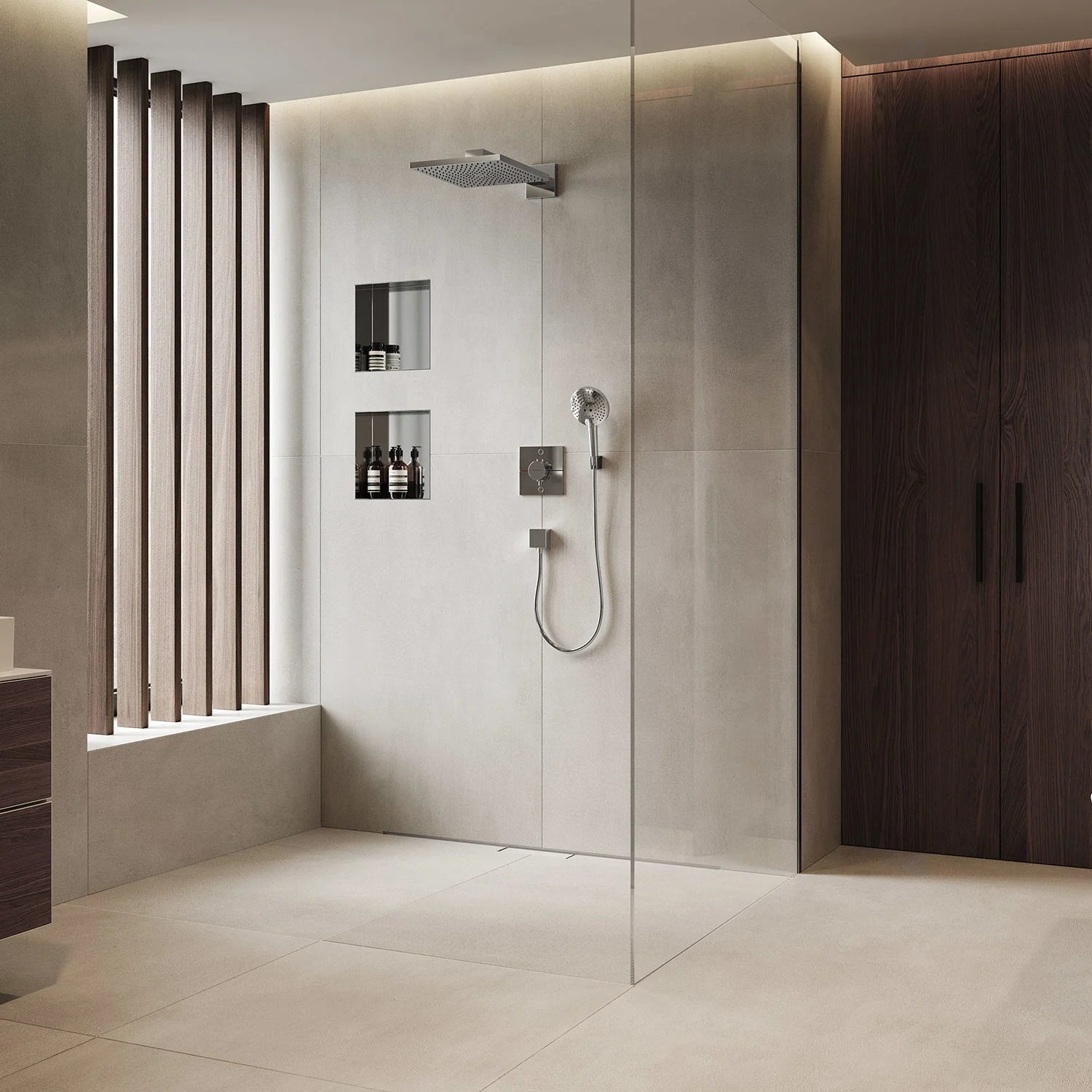 hansgrohe RainDrain Minimalistic Fertigset Duschrinne 120 cm Bild 3