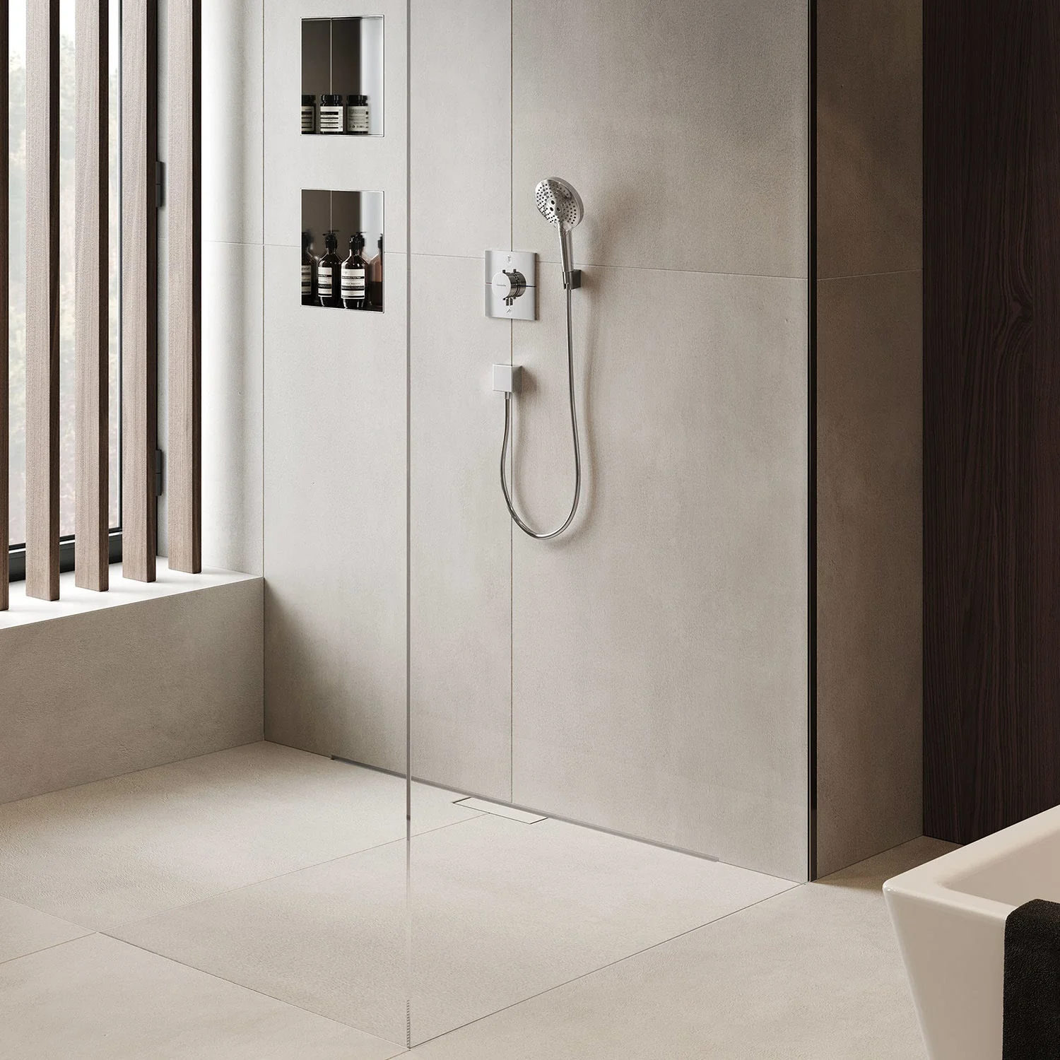 hansgrohe RainDrain Minimalistic Fertigset Duschrinne 120 cm Bild 4