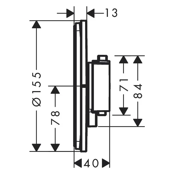 hansgrohe ShowerSelect Comfort S Thermostat Unterputz für 1 Verbraucher Bild 4