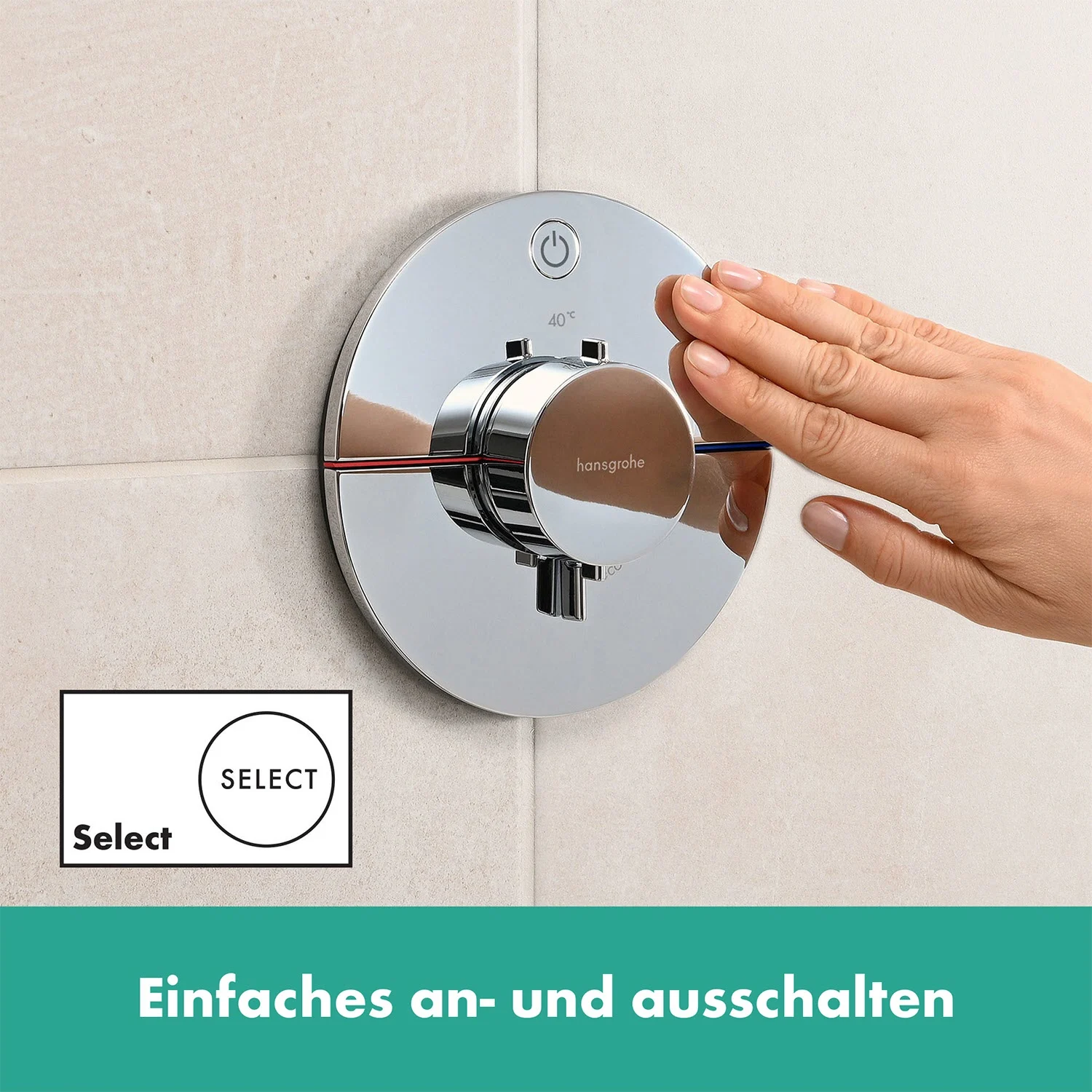 hansgrohe ShowerSelect Comfort S Thermostat Unterputz für 1 Verbraucher Bild 5