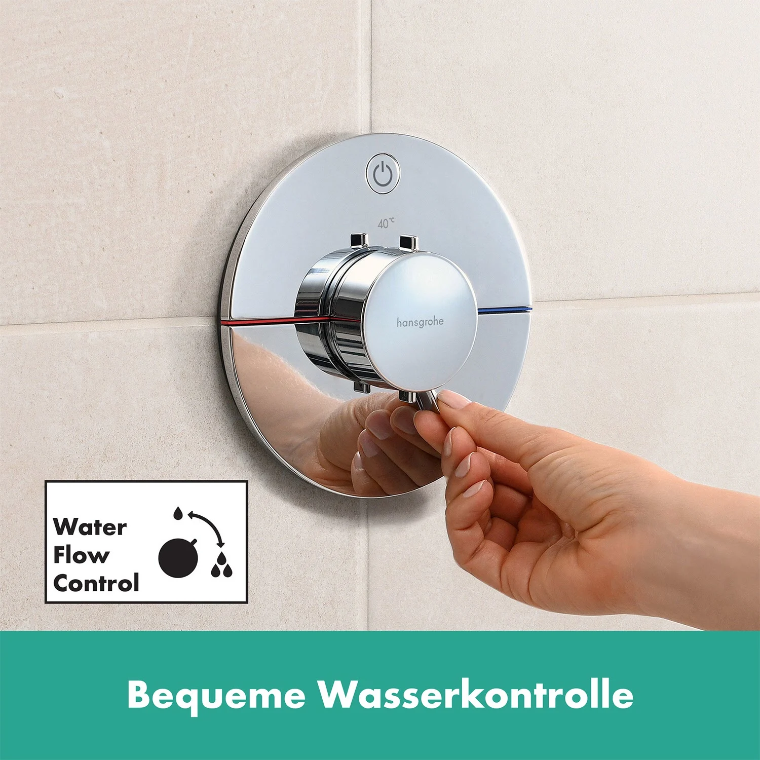 hansgrohe ShowerSelect Comfort S Thermostat Unterputz für 1 Verbraucher Bild 7