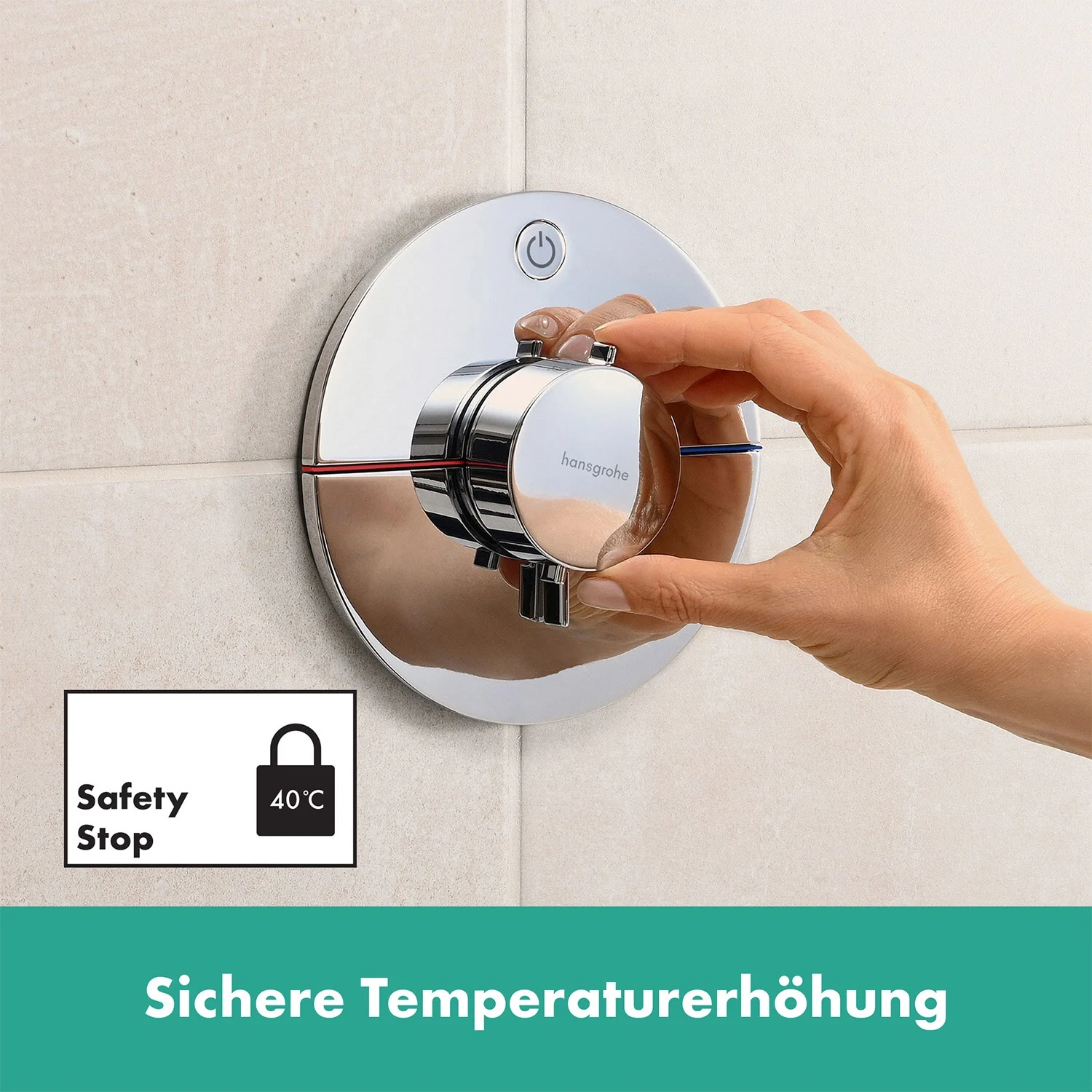 hansgrohe ShowerSelect Comfort S Thermostat Unterputz für 1 Verbraucher Bild 8