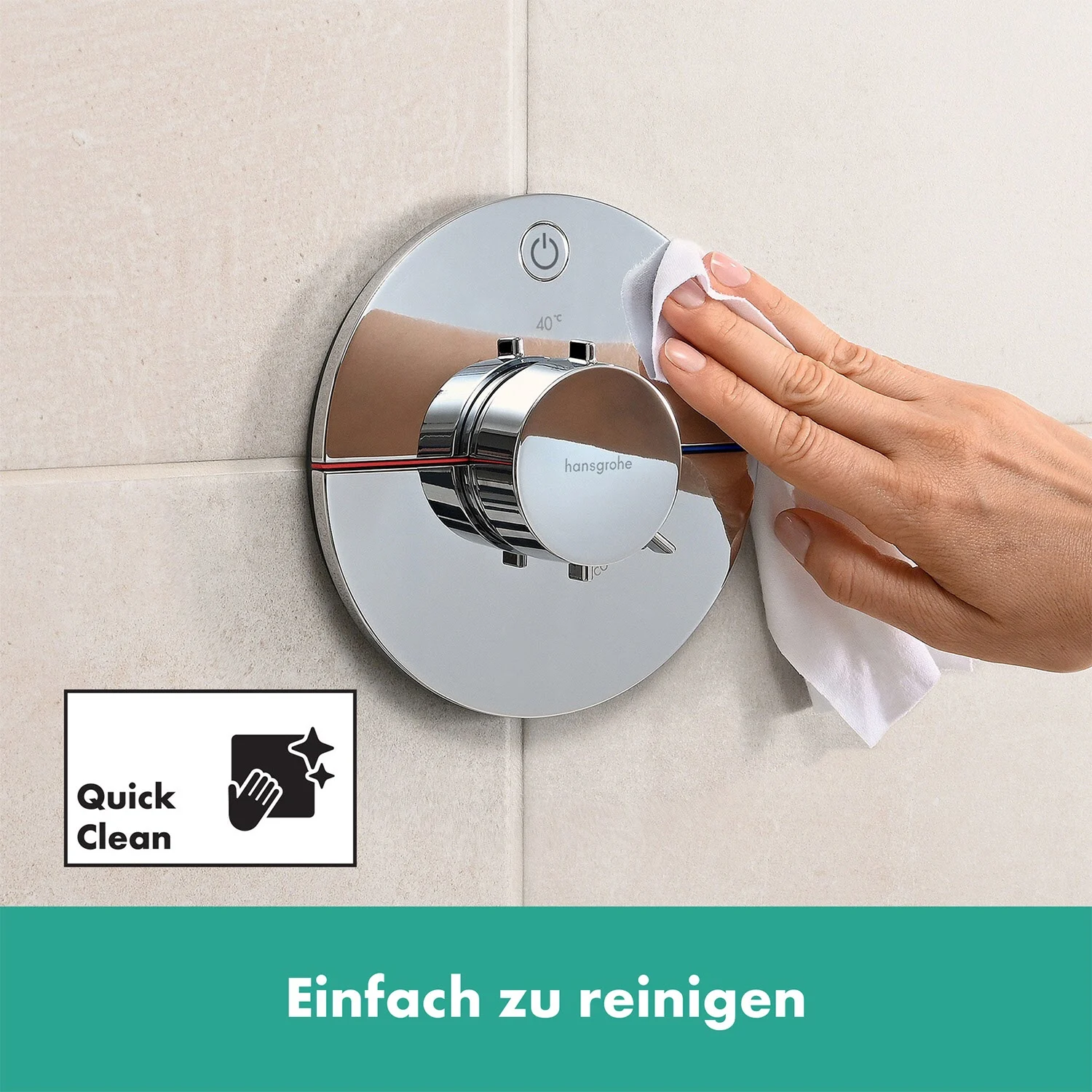 hansgrohe ShowerSelect Comfort S Thermostat Unterputz für 1 Verbraucher Bild 9