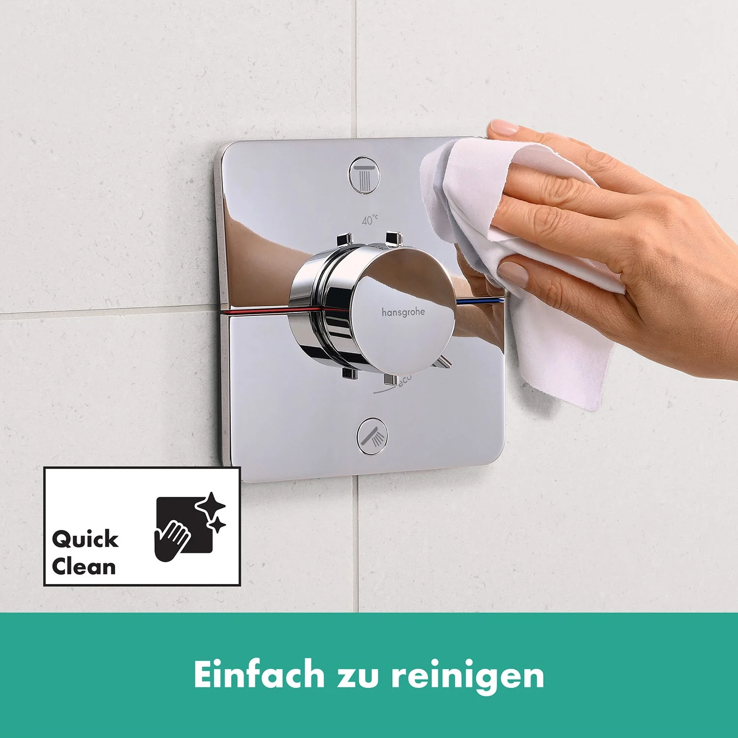 hansgrohe ShowerSelect Comfort Q Thermostat Unterputz für 2 Verbraucher Bild 10