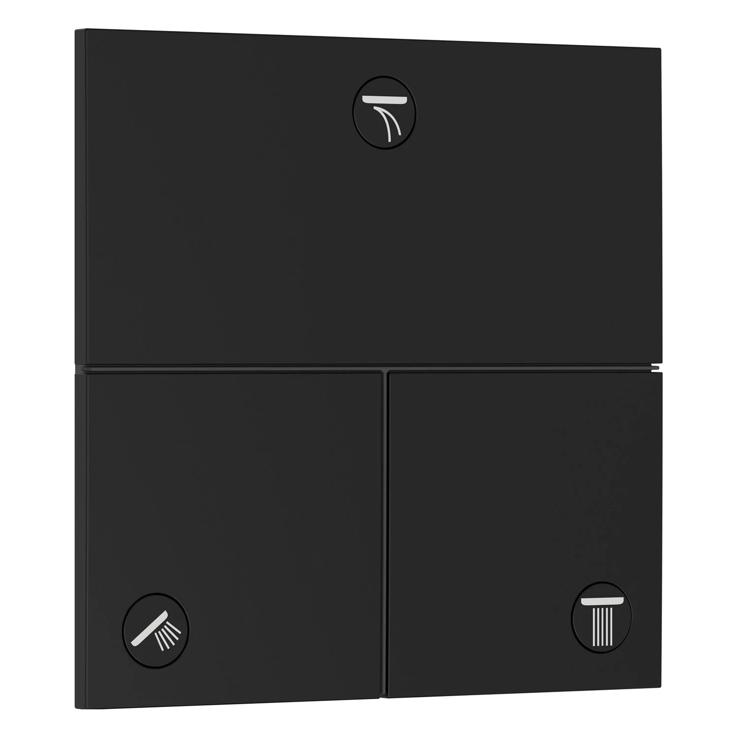 Zawór termostatyczny z boku, matowa czerń, hansgrohe