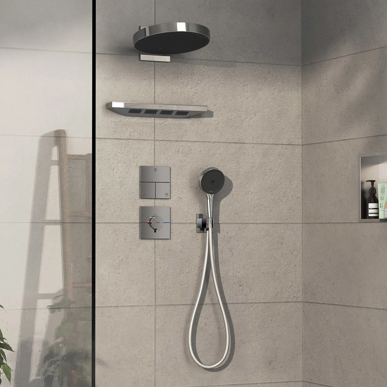 hansgrohe ShowerSelect Comfort E Ventil Unterputz für 3 Verbraucher Bild 3