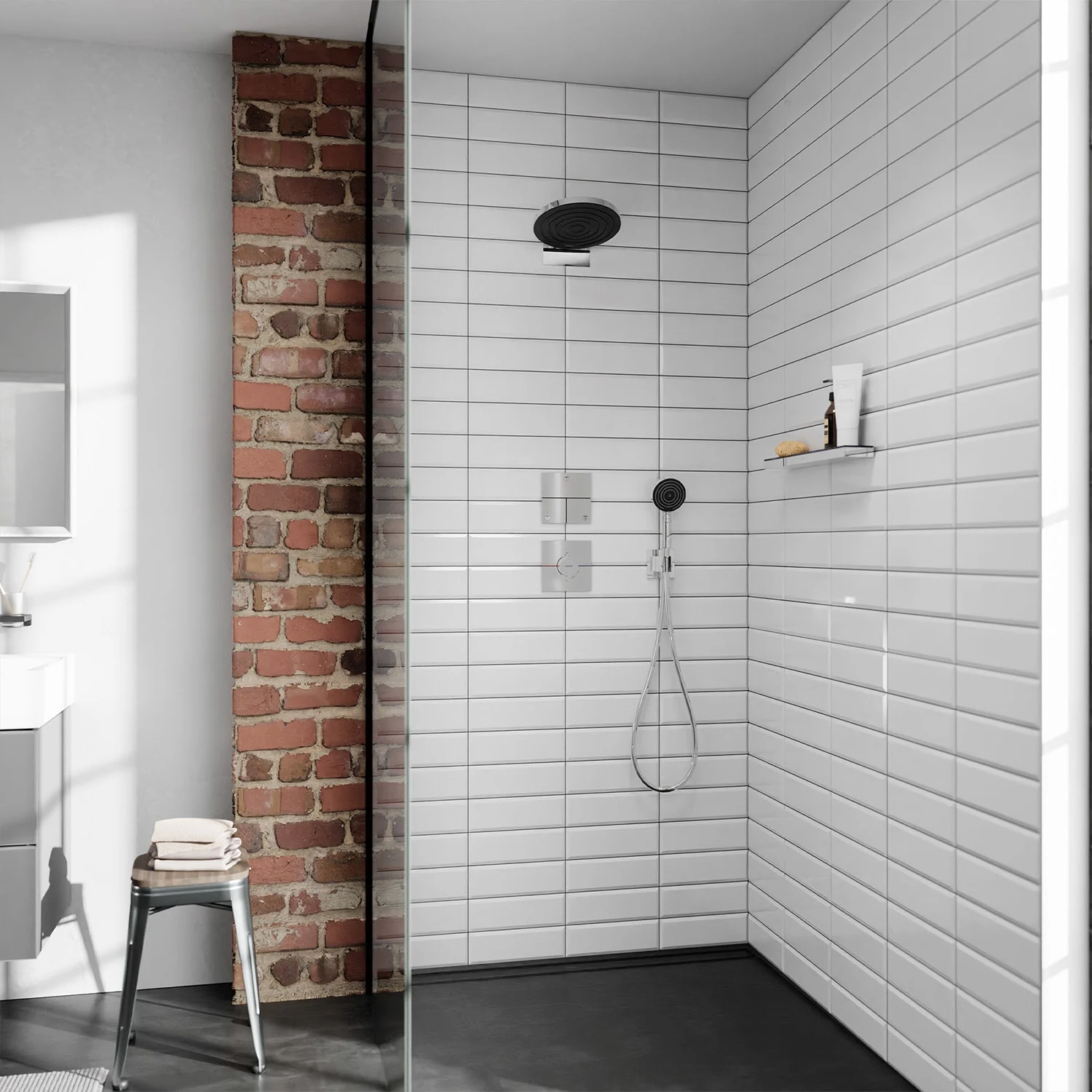 hansgrohe ShowerSelect Comfort E Ventil Unterputz für 3 Verbraucher Bild 5