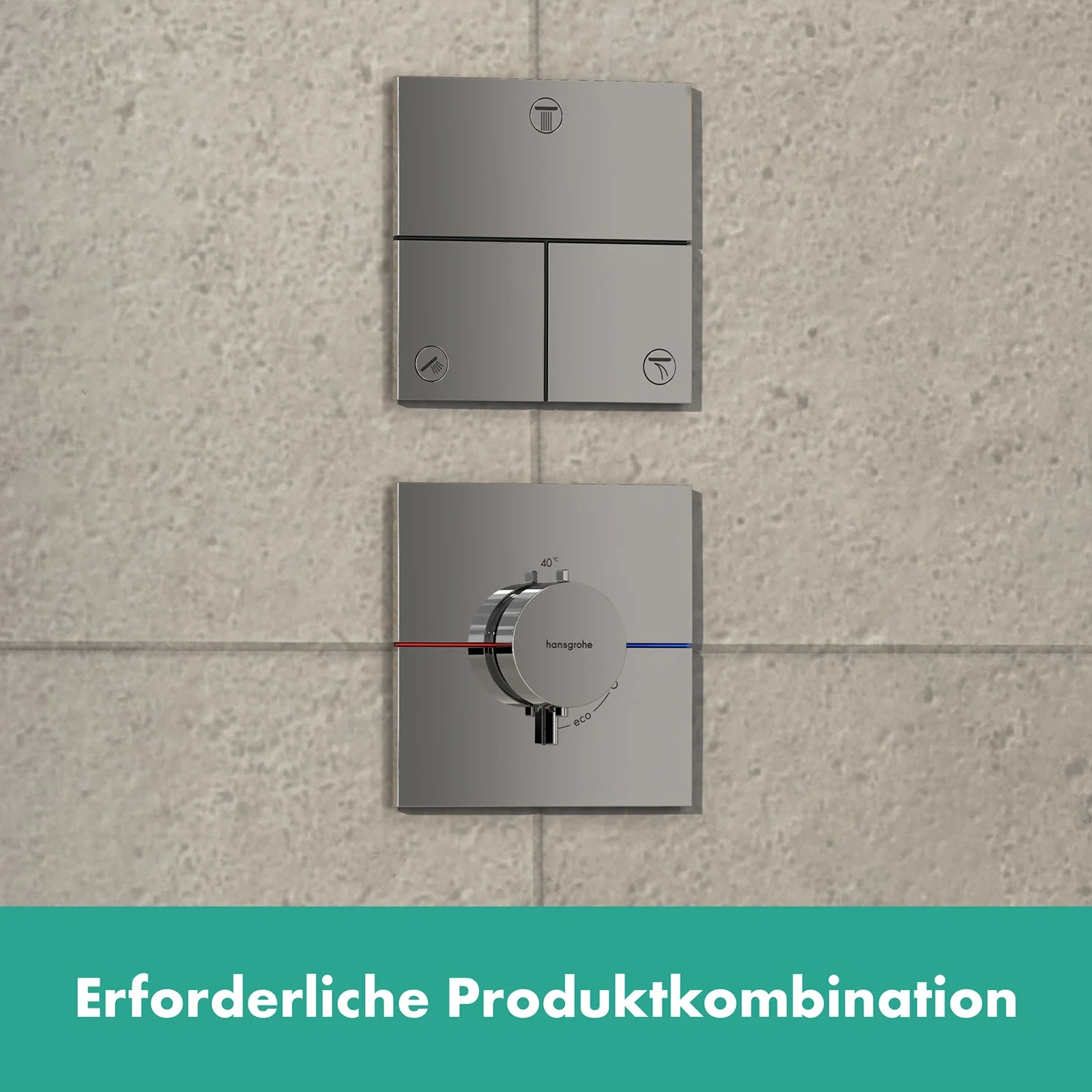 hansgrohe ShowerSelect Comfort E Ventil Unterputz für 3 Verbraucher Bild 7