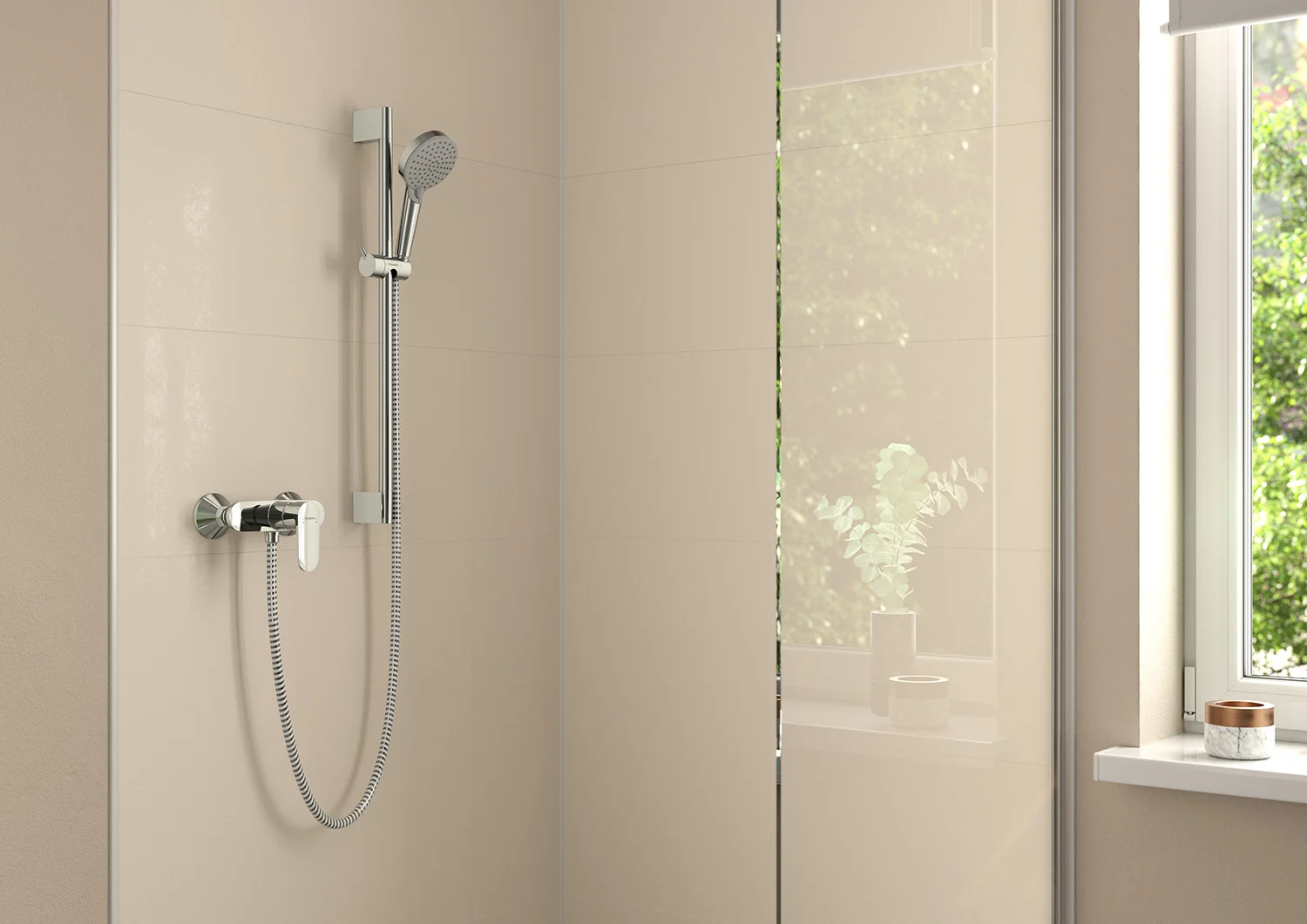 hansgrohe Vernis Blend Einhebel-Brausearmatur Aufputz Bild 2