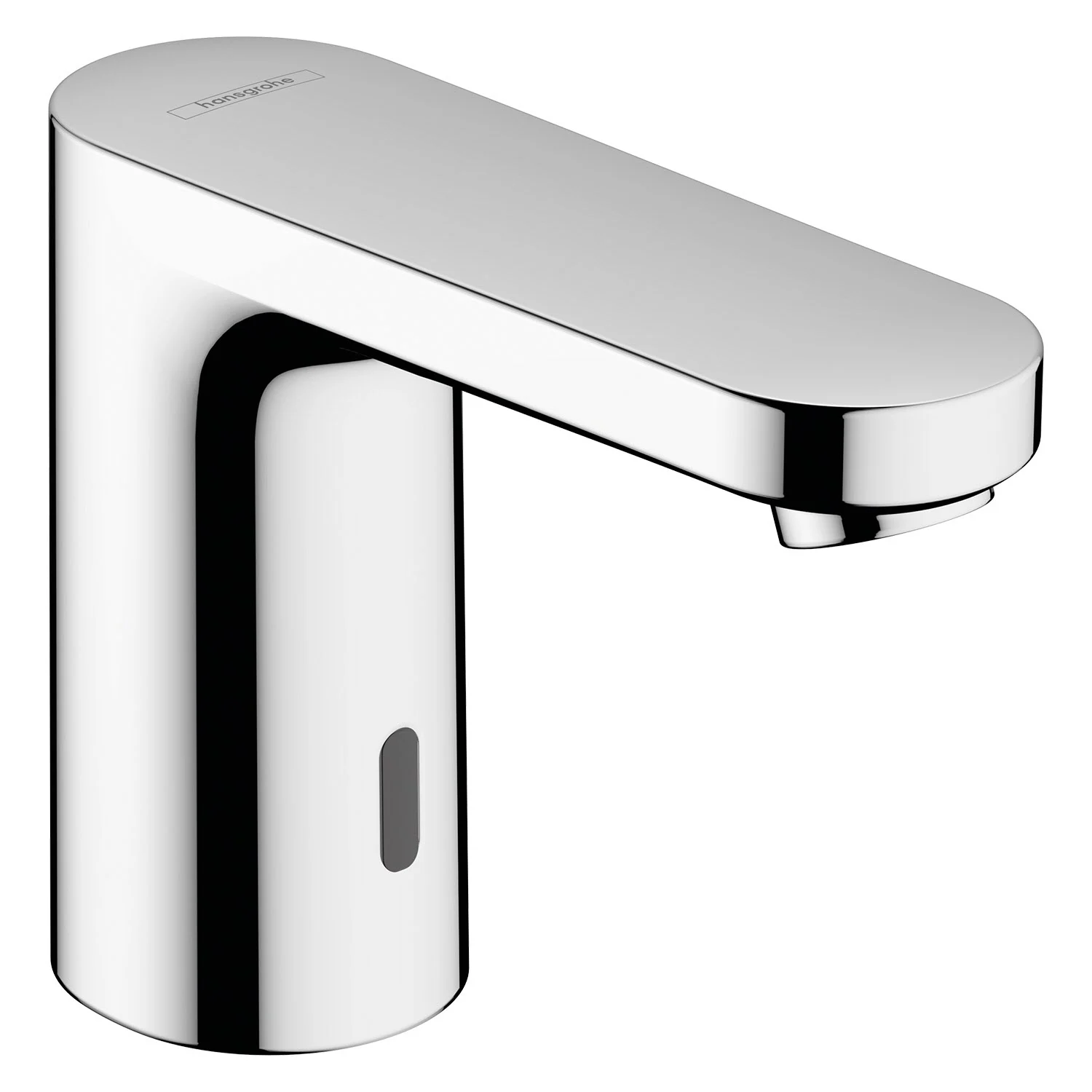 Chromowana bateria umywalkowa widok z boku, hansgrohe