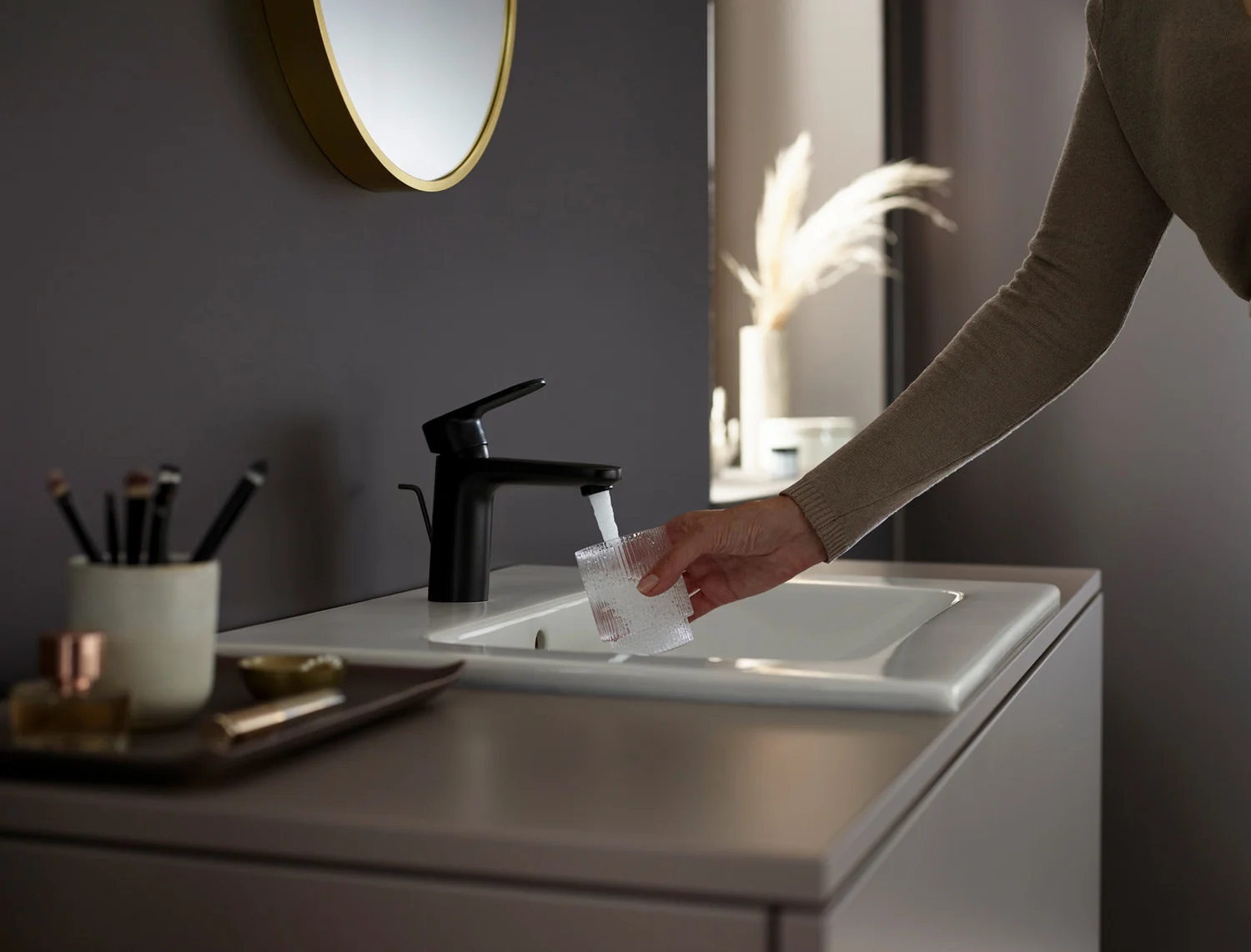 hansgrohe Vernis Blend Einhebel-Waschtischarmatur 100 CoolStart mit Zugstangen-Ablaufgarnitur Bild 4