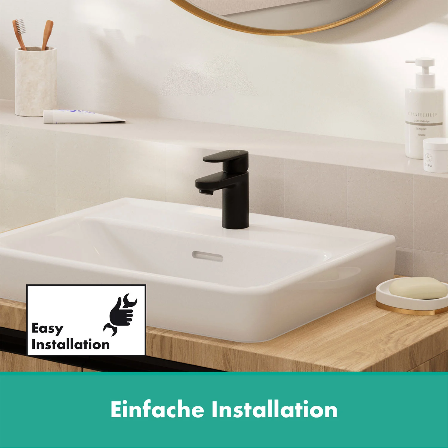 hansgrohe Vernis Blend Waschtischarmatur 70 ohne Ablaufgarnitur Bild 5