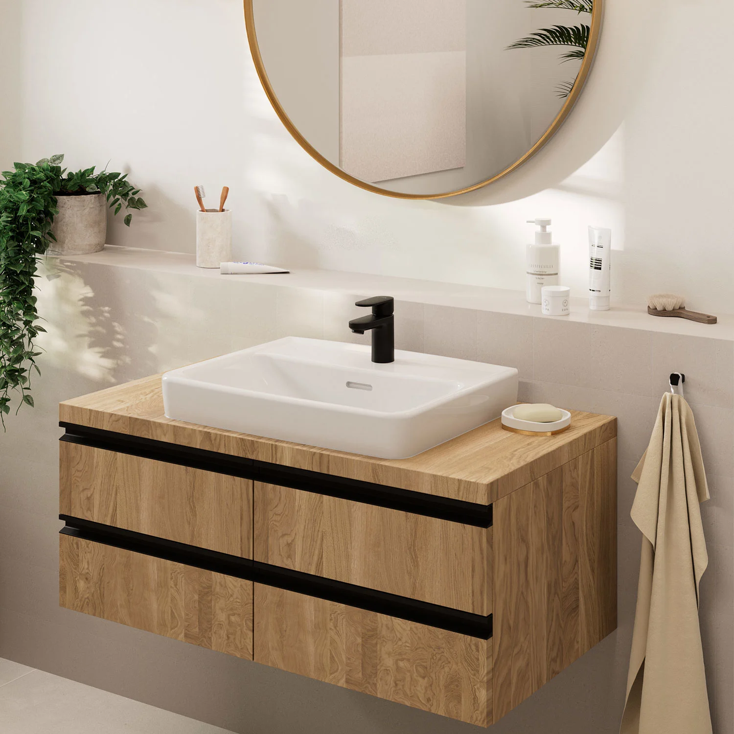 hansgrohe Vernis Blend Waschtischarmatur 70 ohne Ablaufgarnitur Bild 2