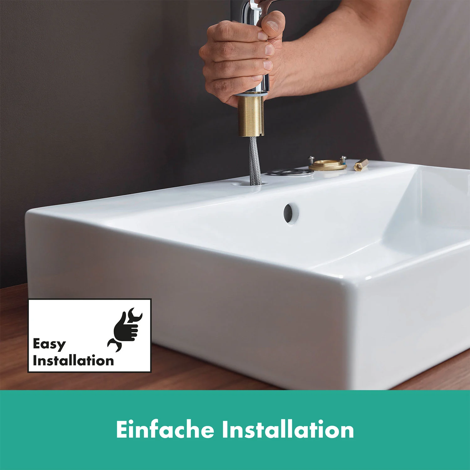 hansgrohe Vernis Blend Einhebel-Waschtischarmatur 70 CoolStart mit Zugstangen-Ablaufgarnitur Bild 9