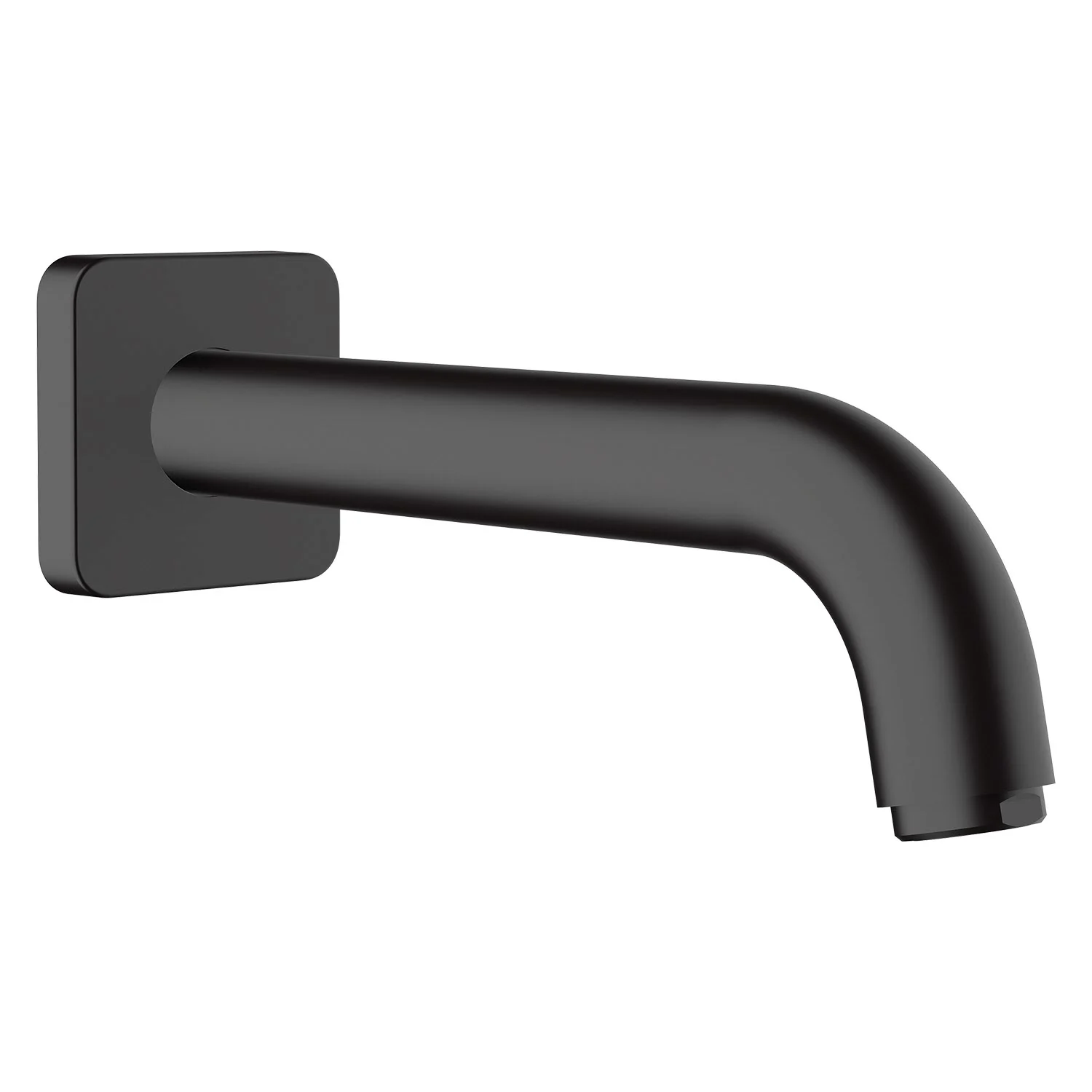 Czarny wylewka do wanny kwadratowa podstawa, hansgrohe