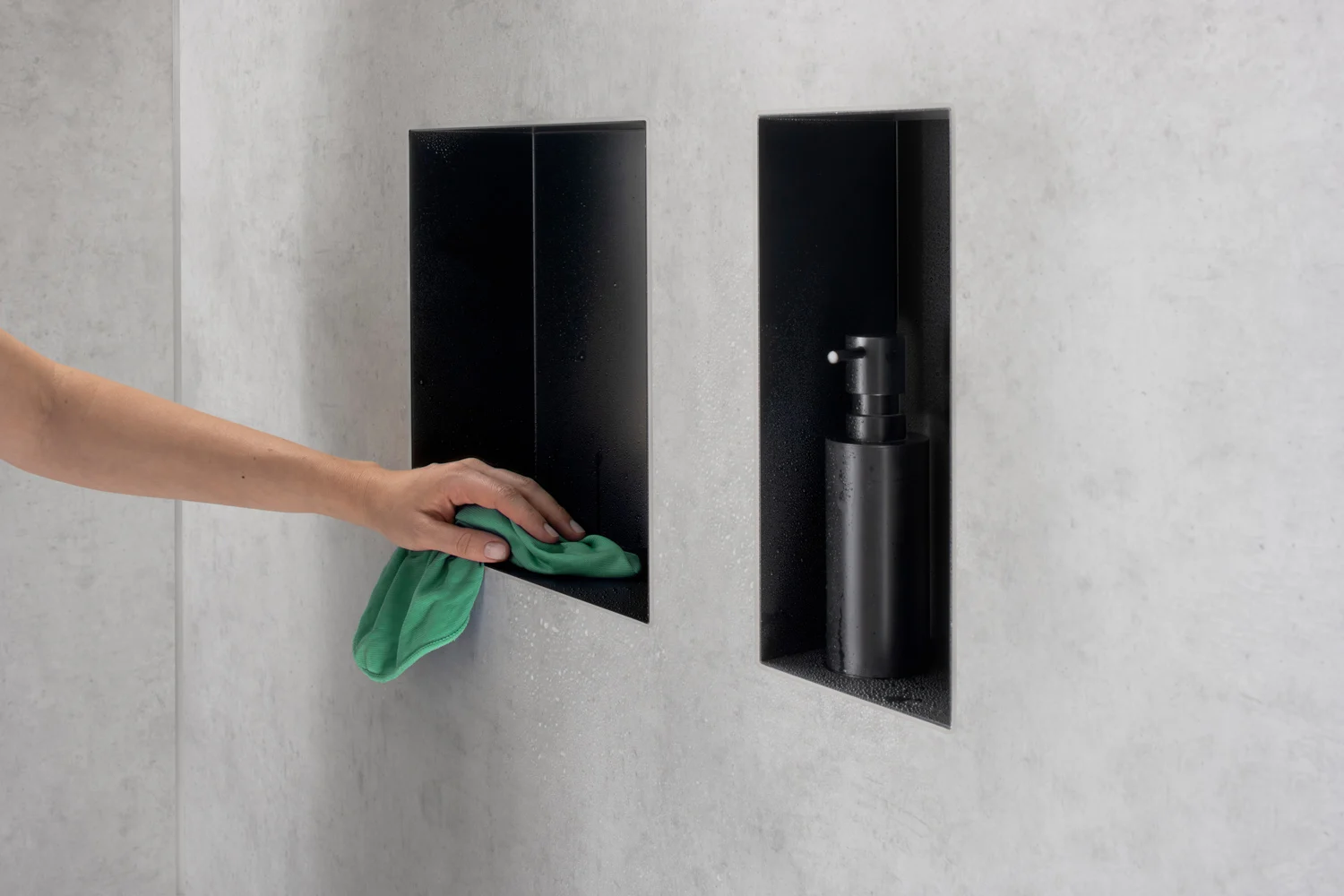 hansgrohe XtraStoris Minimalistic Wandnischen-Einbaubox rahmenlos 15 x 10 x 30 cm Bild 3