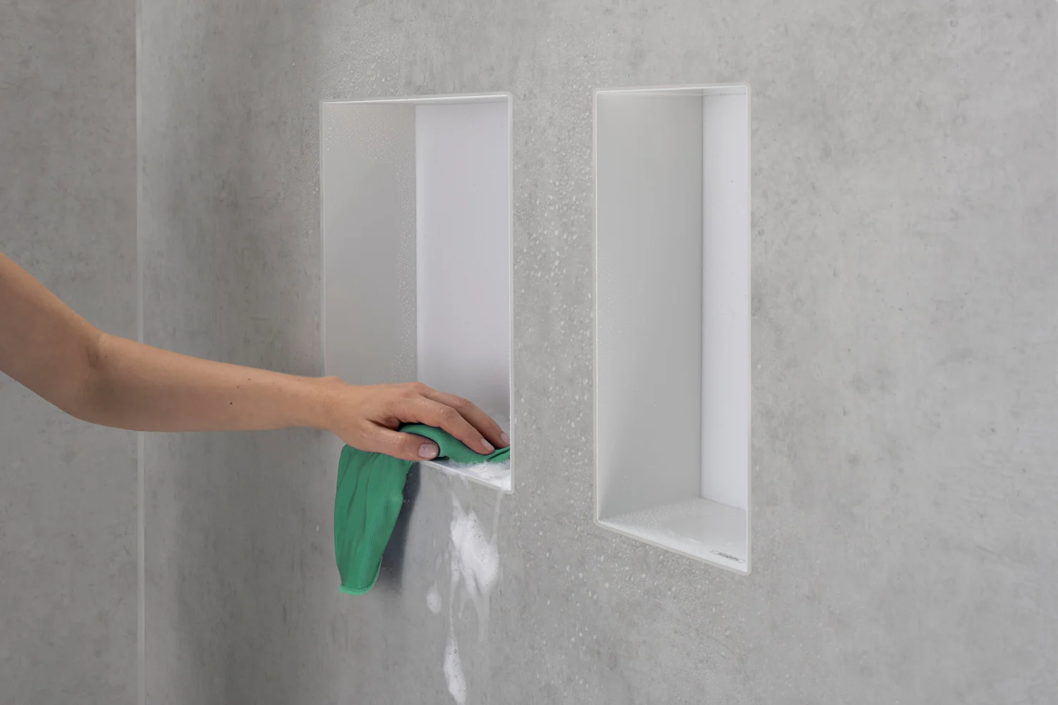 hansgrohe XtraStoris Minimalistic Wandnischen-Einbaubox rahmenlos 30 x 10 x 30 cm Bild 3