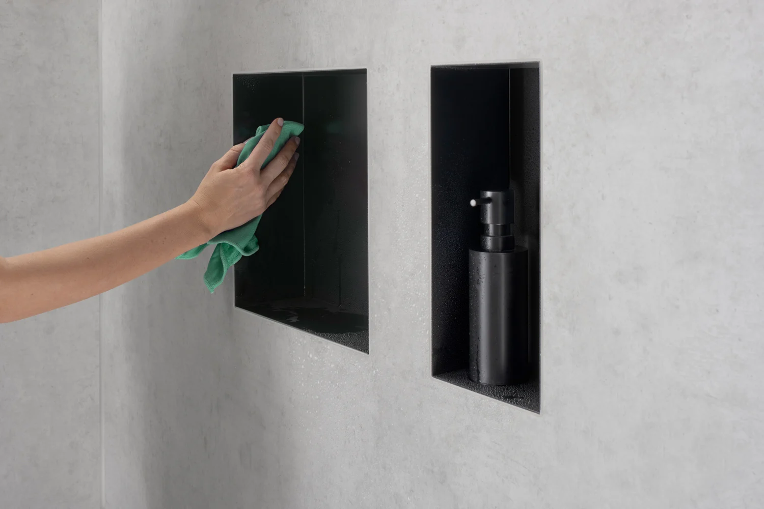 hansgrohe XtraStoris Minimalistic Wandnischen-Einbaubox rahmenlos 15 x 14 x 30 cm Bild 3