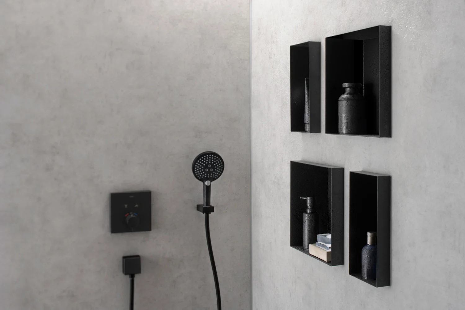 hansgrohe XtraStoris Minimalistic Wandnischen-Einbaubox rahmenlos 15 x 14 x 30 cm Bild 8