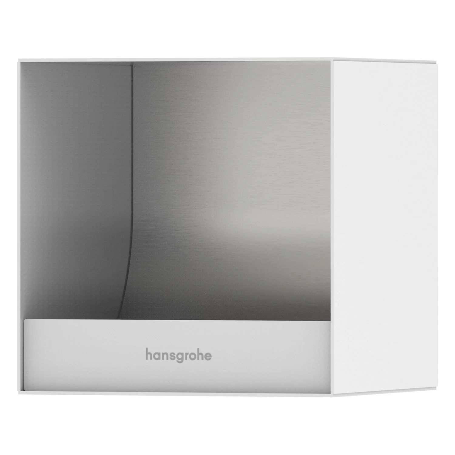 hansgrohe XtraStoris Original Einbau-Toilettenpapierhalter rahmenlos 15 x 14 x 15 cm Bild 2
