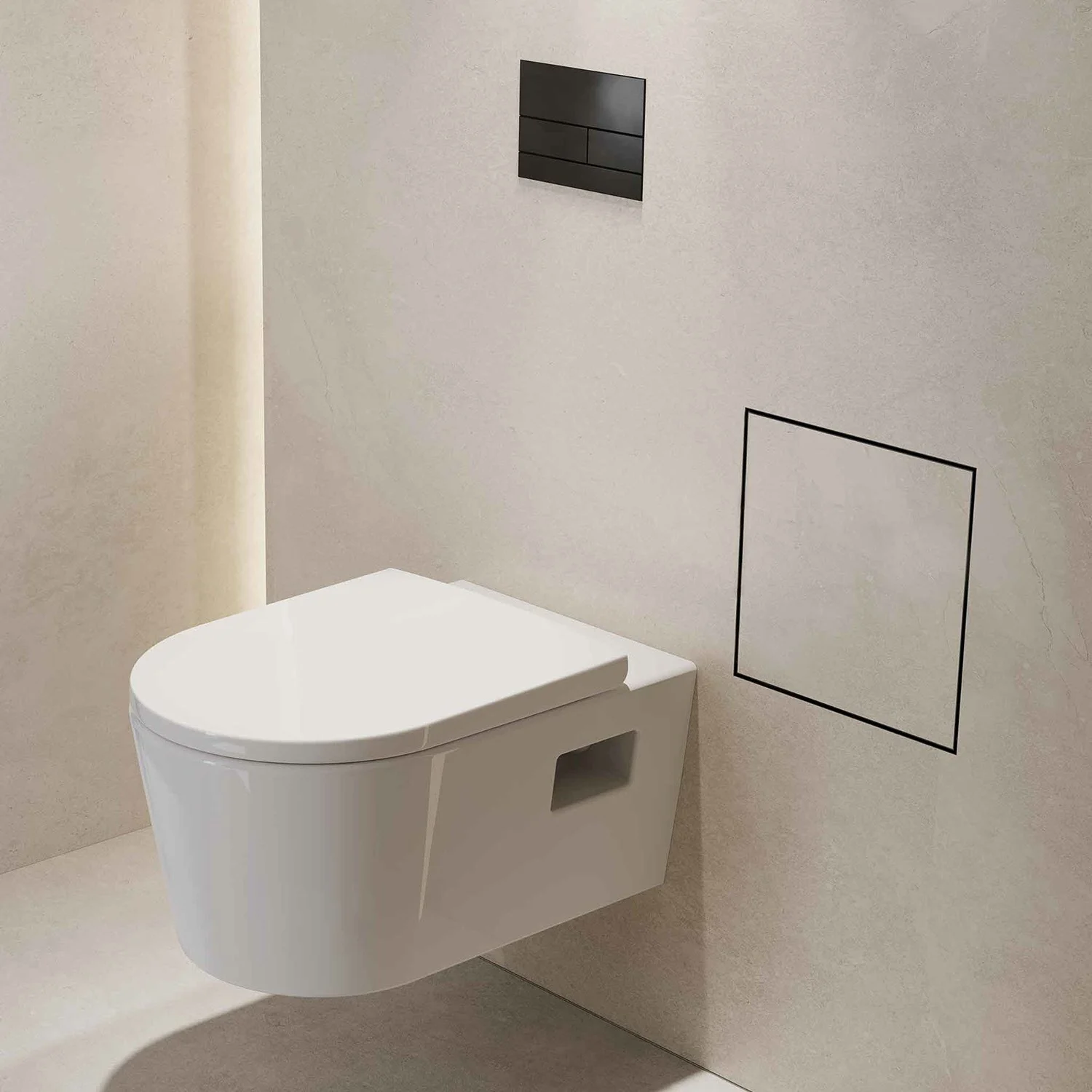 hansgrohe XtraStoris Rock Einbau Abfalleimer mit befliesbarer Tür 300/300/140 Bild 2
