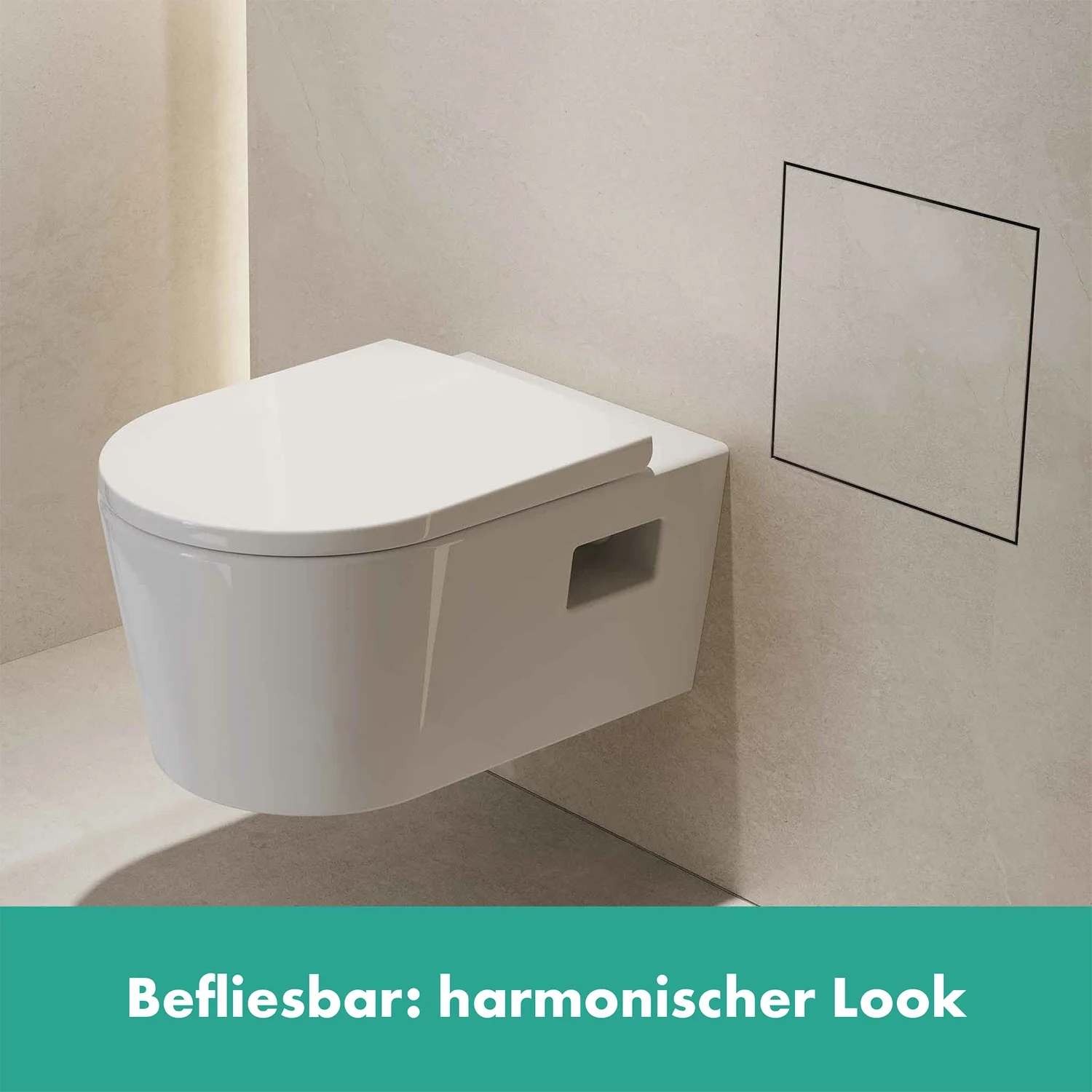hansgrohe XtraStoris Rock Einbau Abfalleimer mit befliesbarer Tür 300/300/140 Bild 3