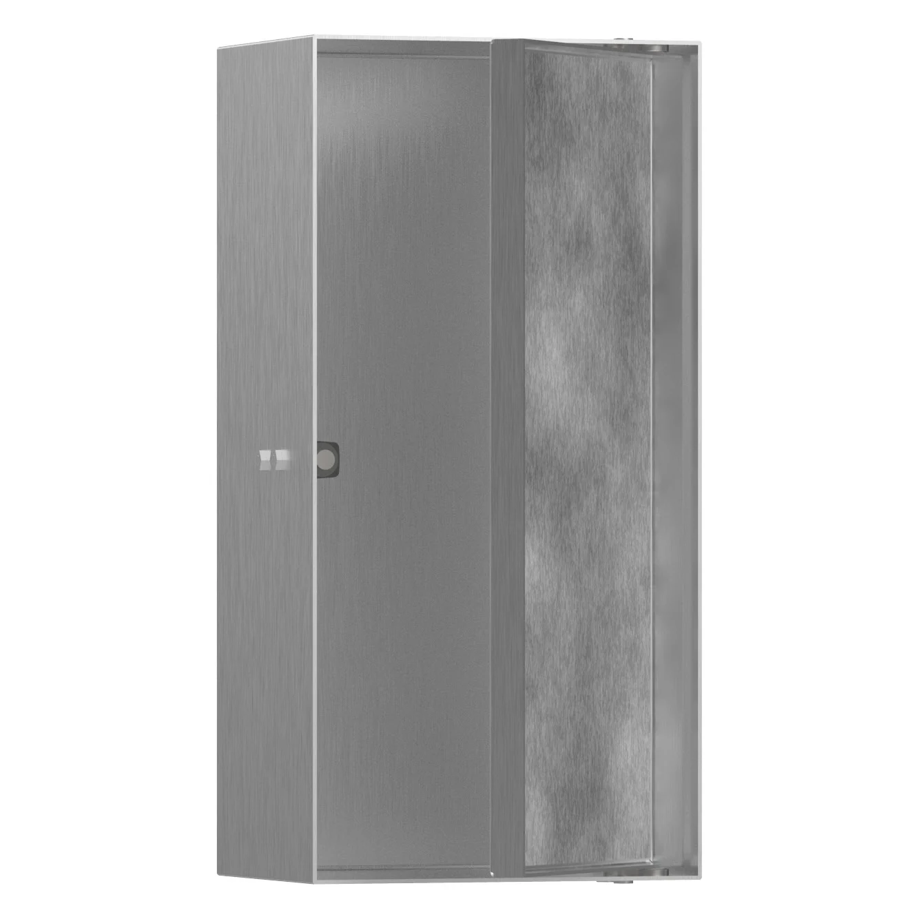 hansgrohe XtraStoris Rock Wandnischen-Einbaubox mit befliesbarer Tür 15 x 10 x 30 cm