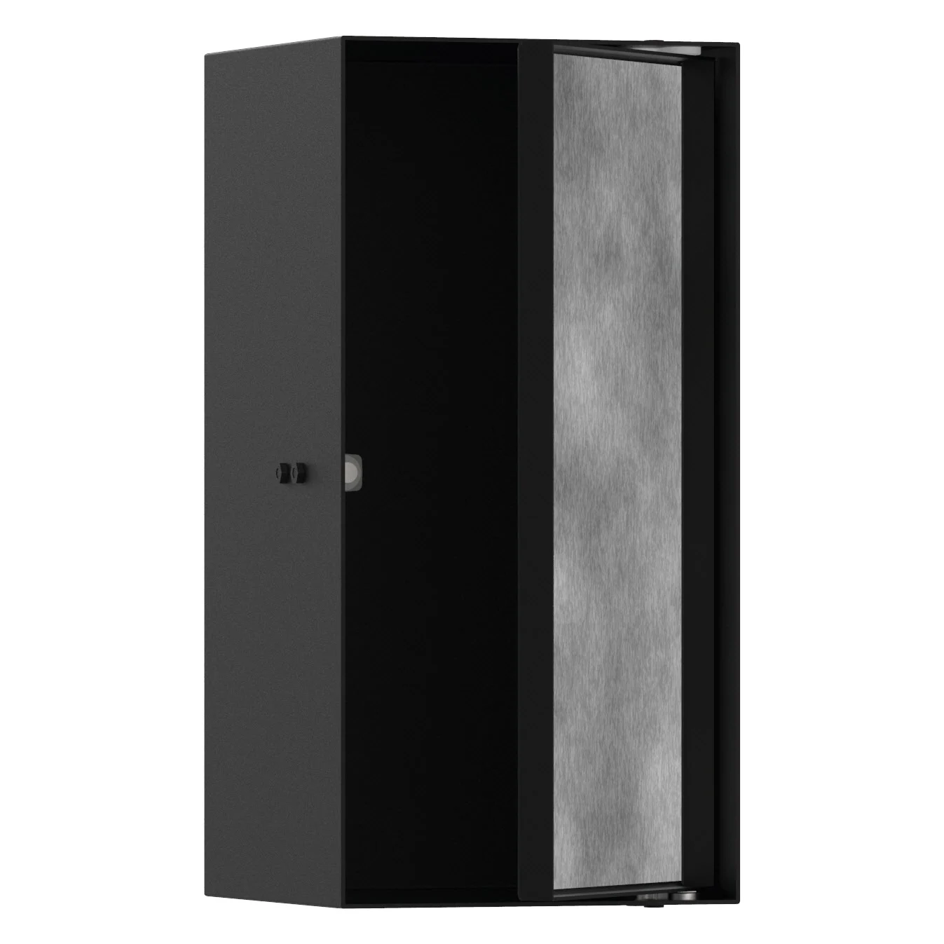 hansgrohe XtraStoris Rock Wandnischen-Einbaubox mit befliesbarer Tür 15 x 14 x 30 cm