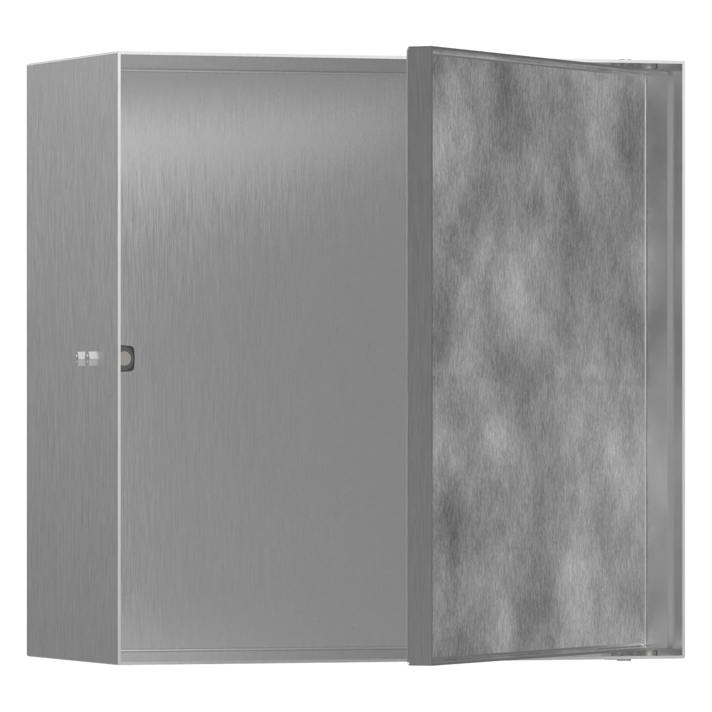 hansgrohe XtraStoris Rock Wandnischen-Einbaubox mit befliesbarer Tür 30 x 14 x 30 cm