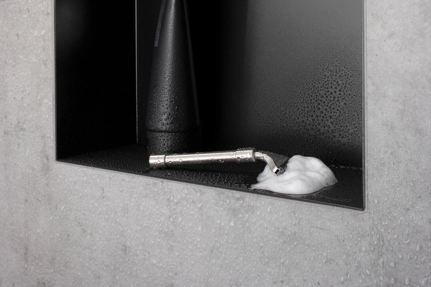 hansgrohe XtraStoris Minimalistic Wandnischen-Einbaubox rahmenlos 15 x 10 x 30 cm Bild 2