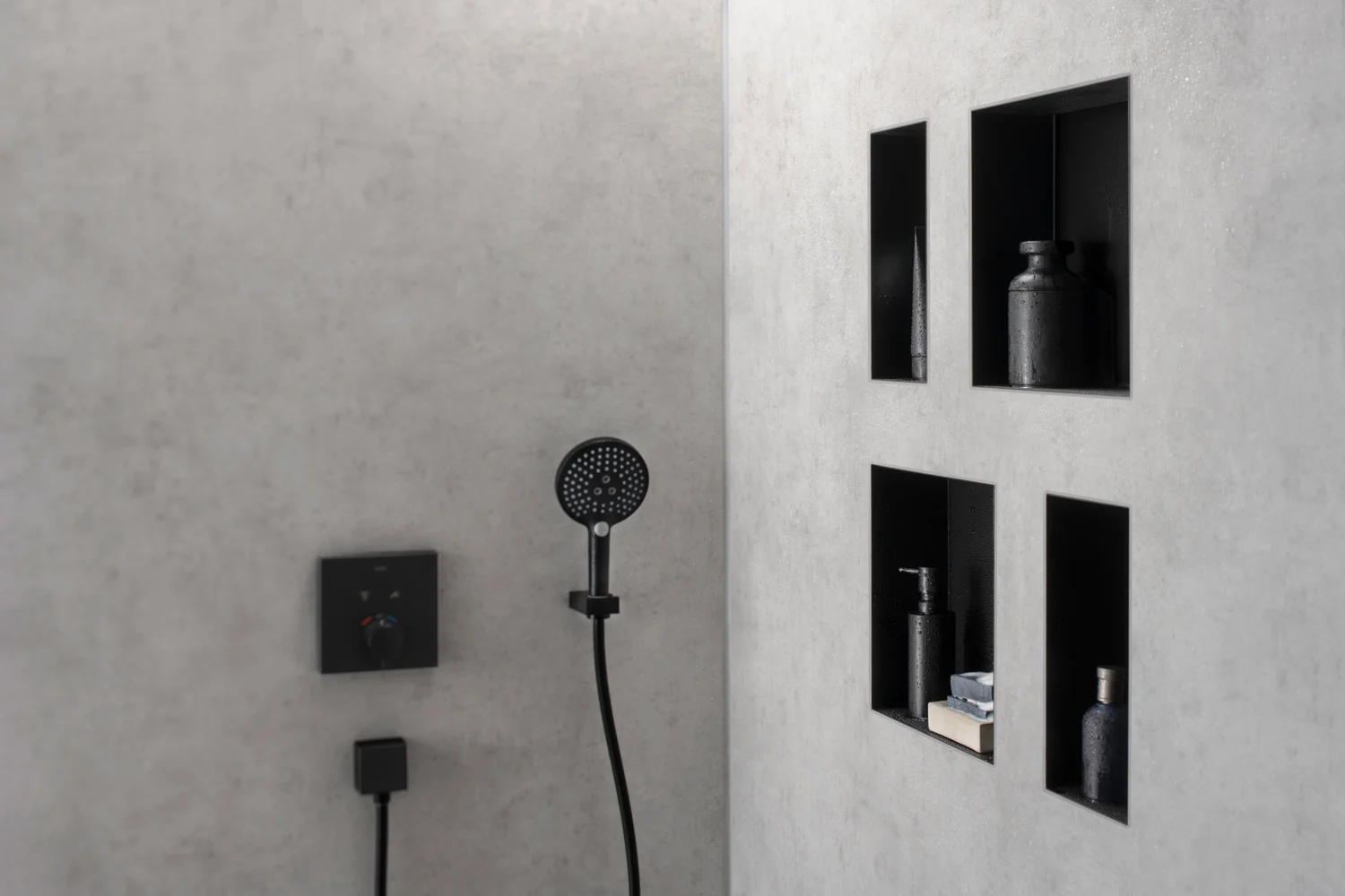 hansgrohe XtraStoris Minimalistic Wandnischen-Einbaubox rahmenlos 30 x 10 x 30 cm Bild 6