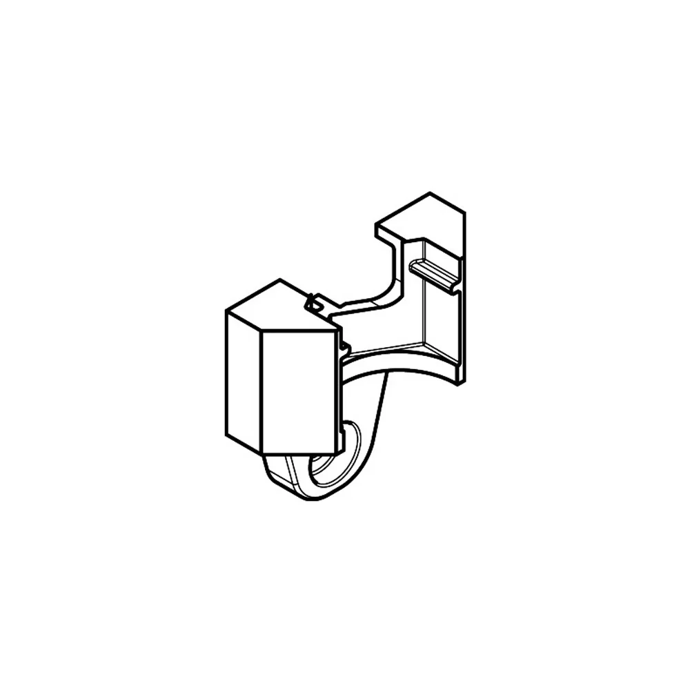 Rysunek techniczny elementu mocującego do baterii, hansgrohe