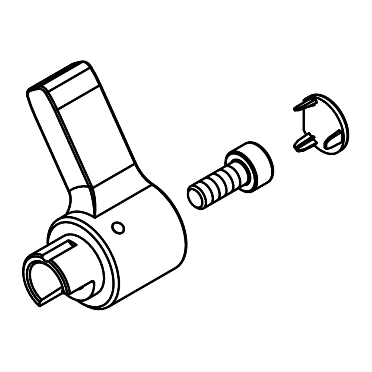 Rysunek techniczny dźwigni sterującej, hansgrohe