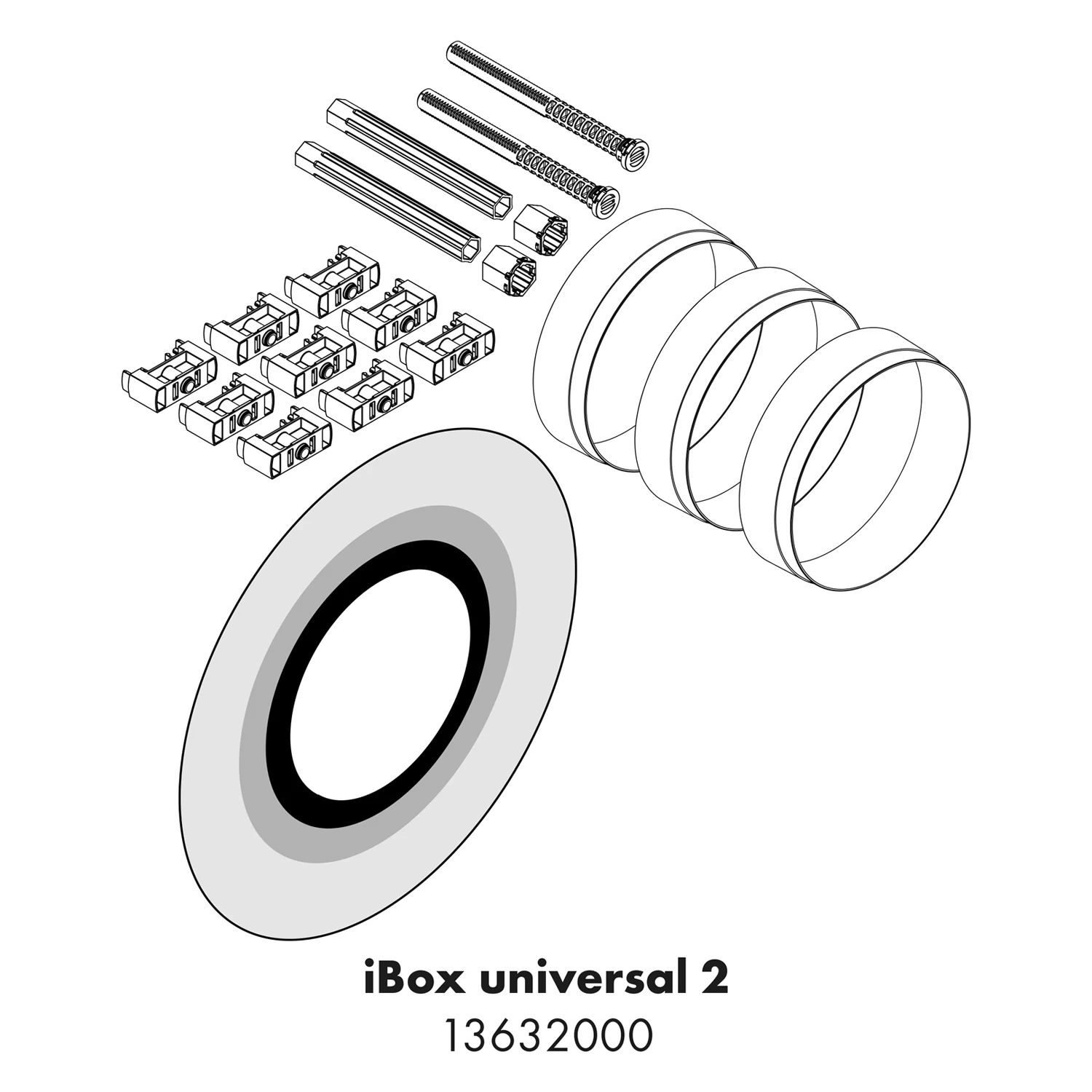 hansgrohe Verlängerung Fertigsets 2,5 - 7,5 cm Bild 2