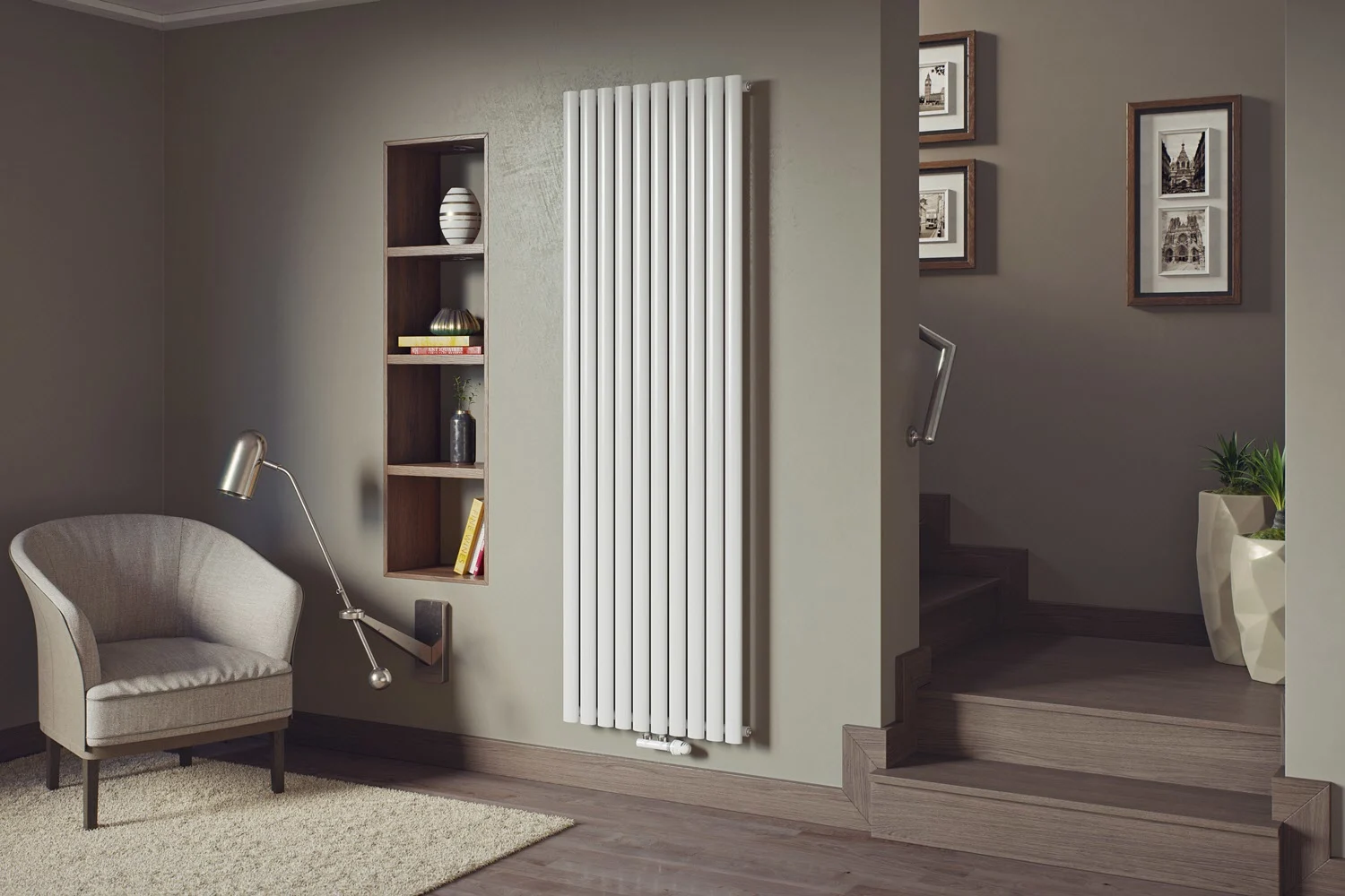 Sturotec Room 2 Heizkörper 23,6 x 180 cm mit Mittelanschluss Bild 3