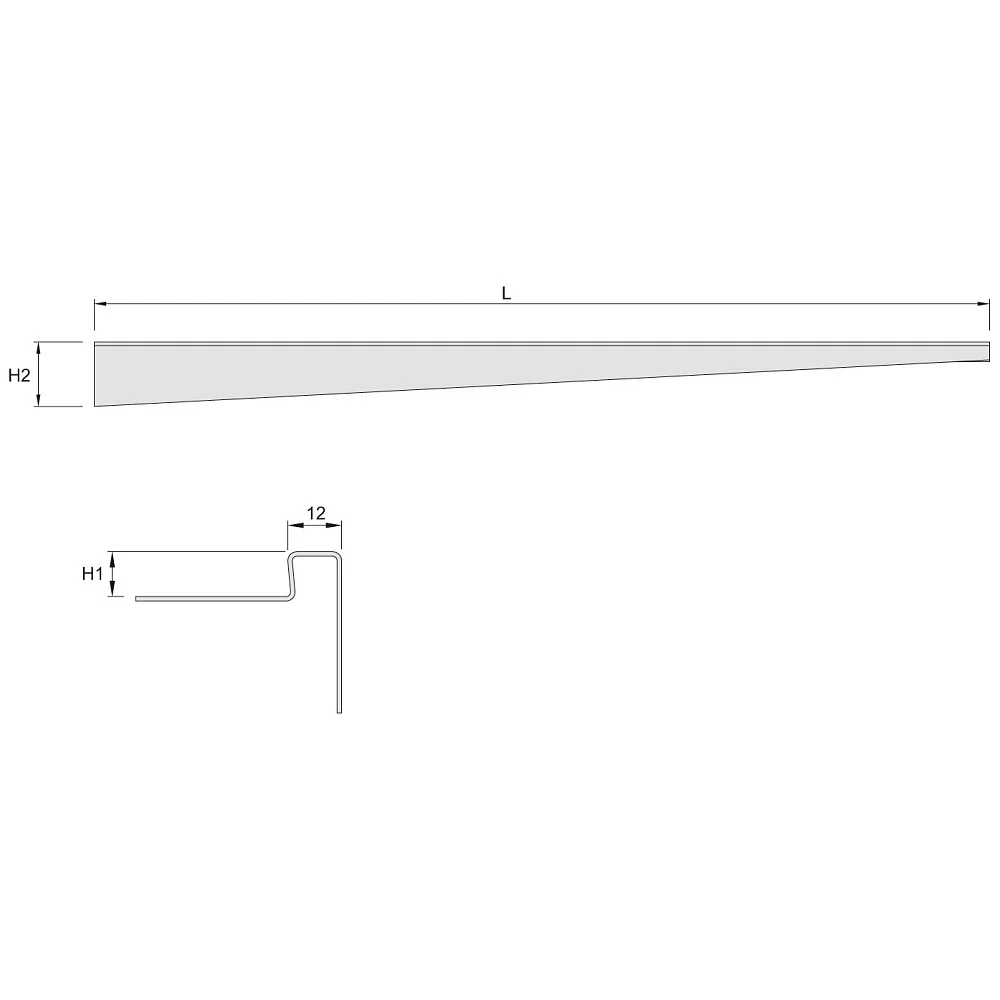 ACO Showerstep Gefällkeil 149 x 1 cm links, elektropoliert Bild 3
