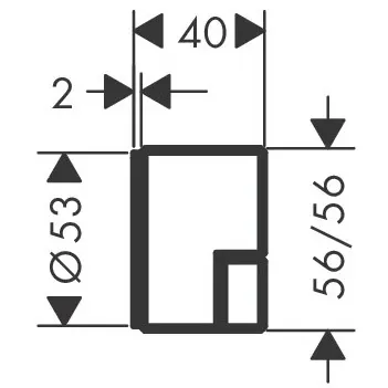 AXOR Edge Absperrventil Unterputz Bild 2
