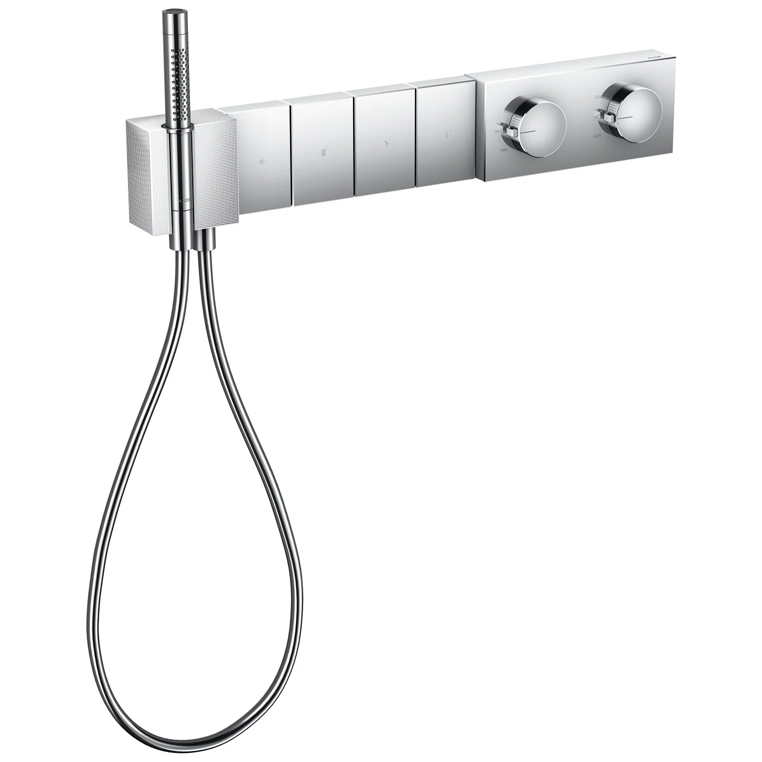 AXOR Edge Thermostatmodul Select 610/100 Unterputz für 4 Verbraucher - Diamantenschliff