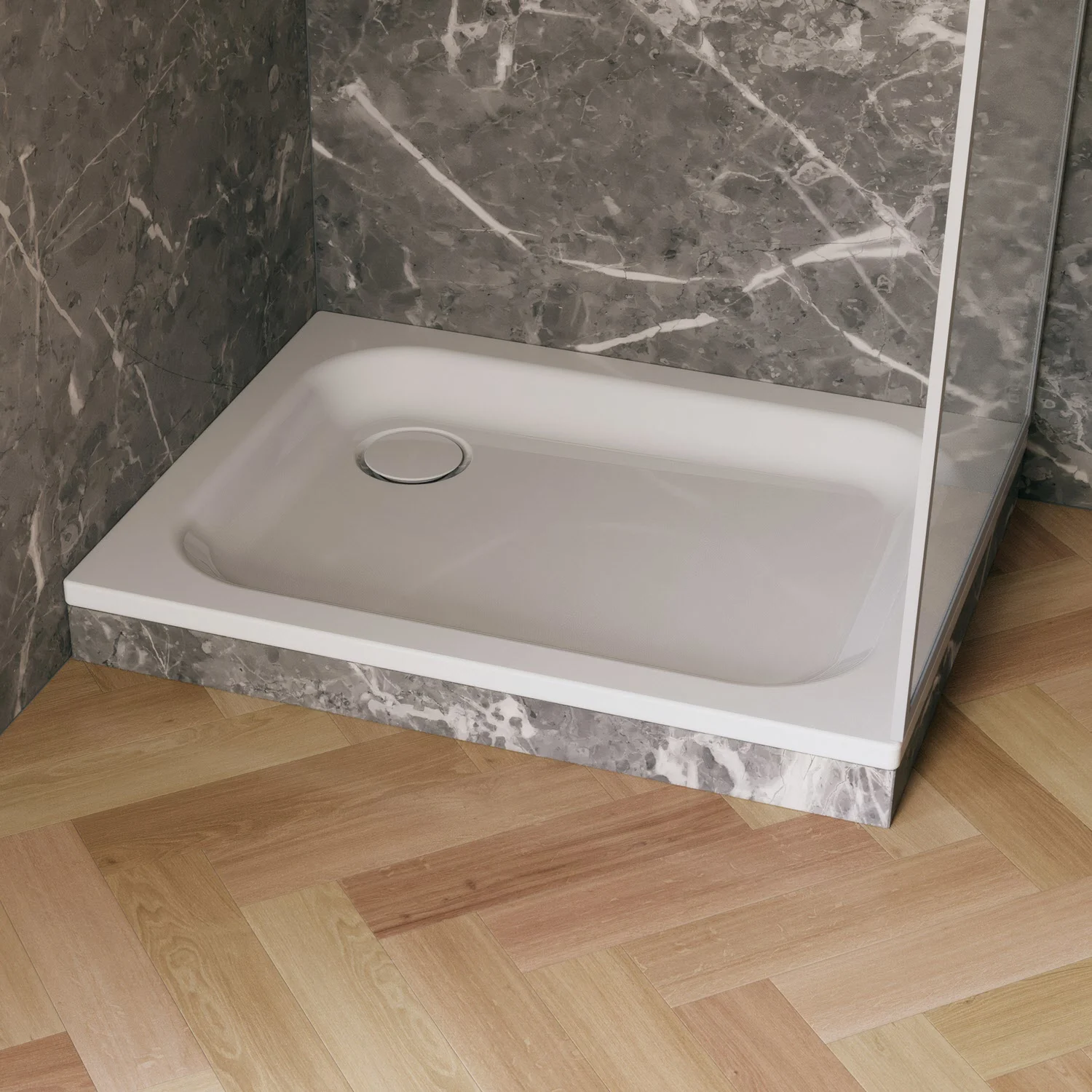 Bette Supra Duschwanne extraflach 90 x 80 x 6,5 cm