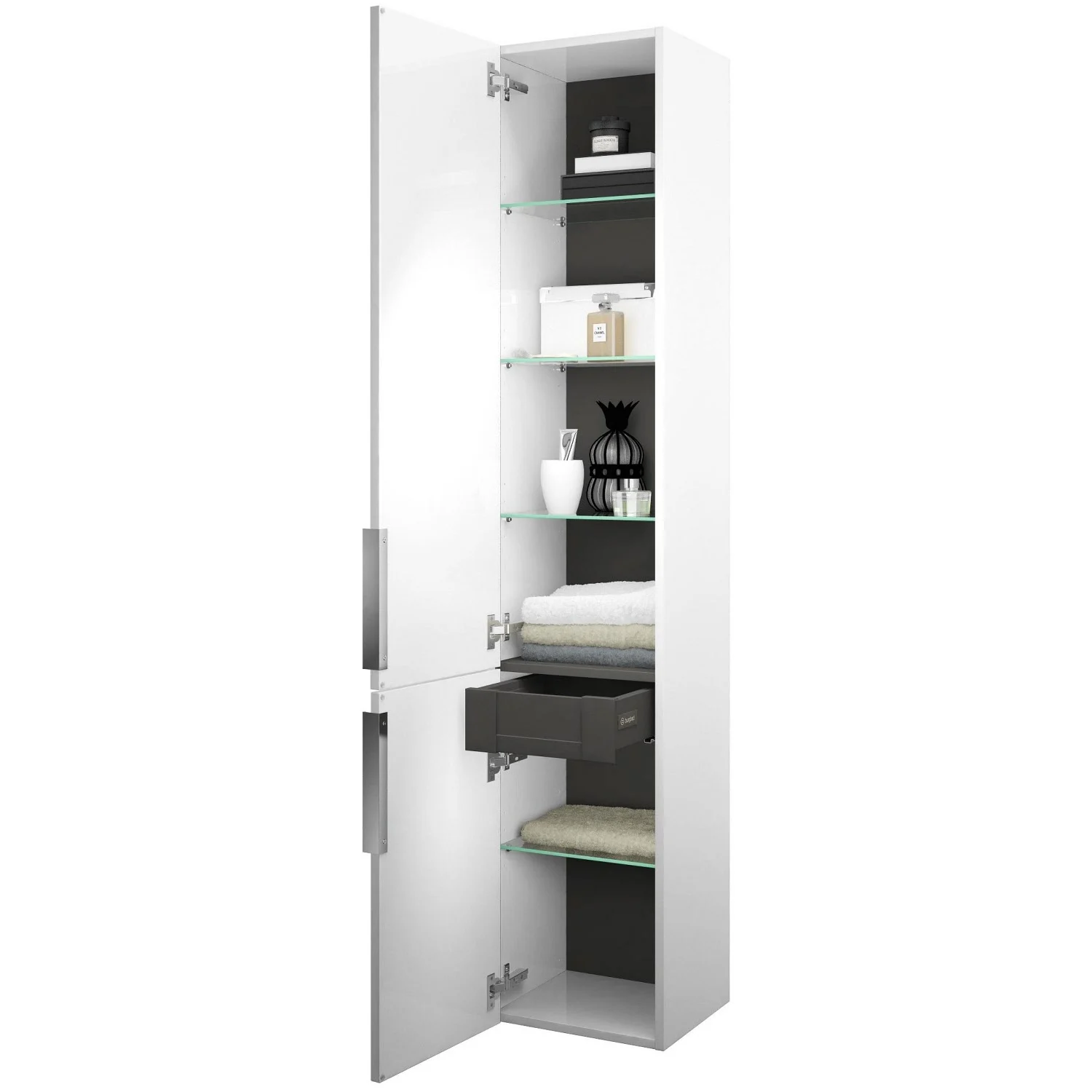 burgbad Eqio Hochschrank 35 x 32 x 176 cm Links, mit Griff G0146 Bild 2