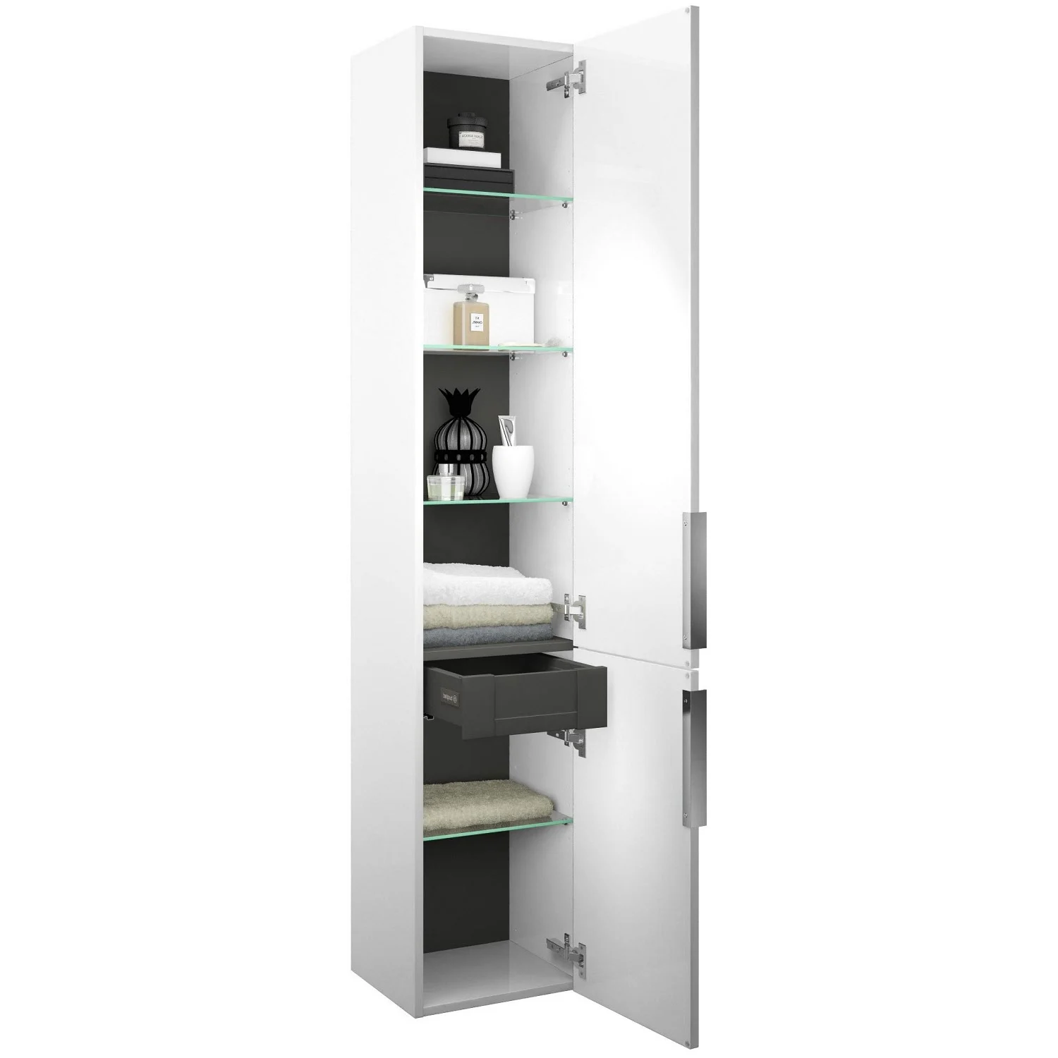burgbad Eqio Hochschrank 35 x 32 x 176 cm Rechts, mit Griff G0146 Bild 2