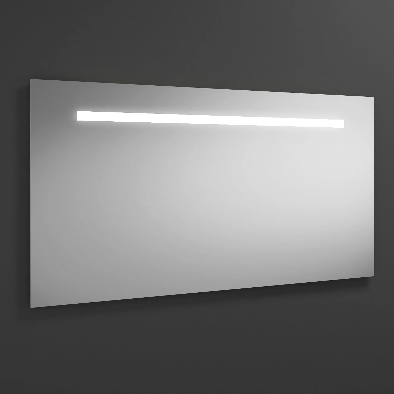burgbad Eqio Badspiegel mit LED Beleuchtung in Chromoptik – 120 x 60 cm