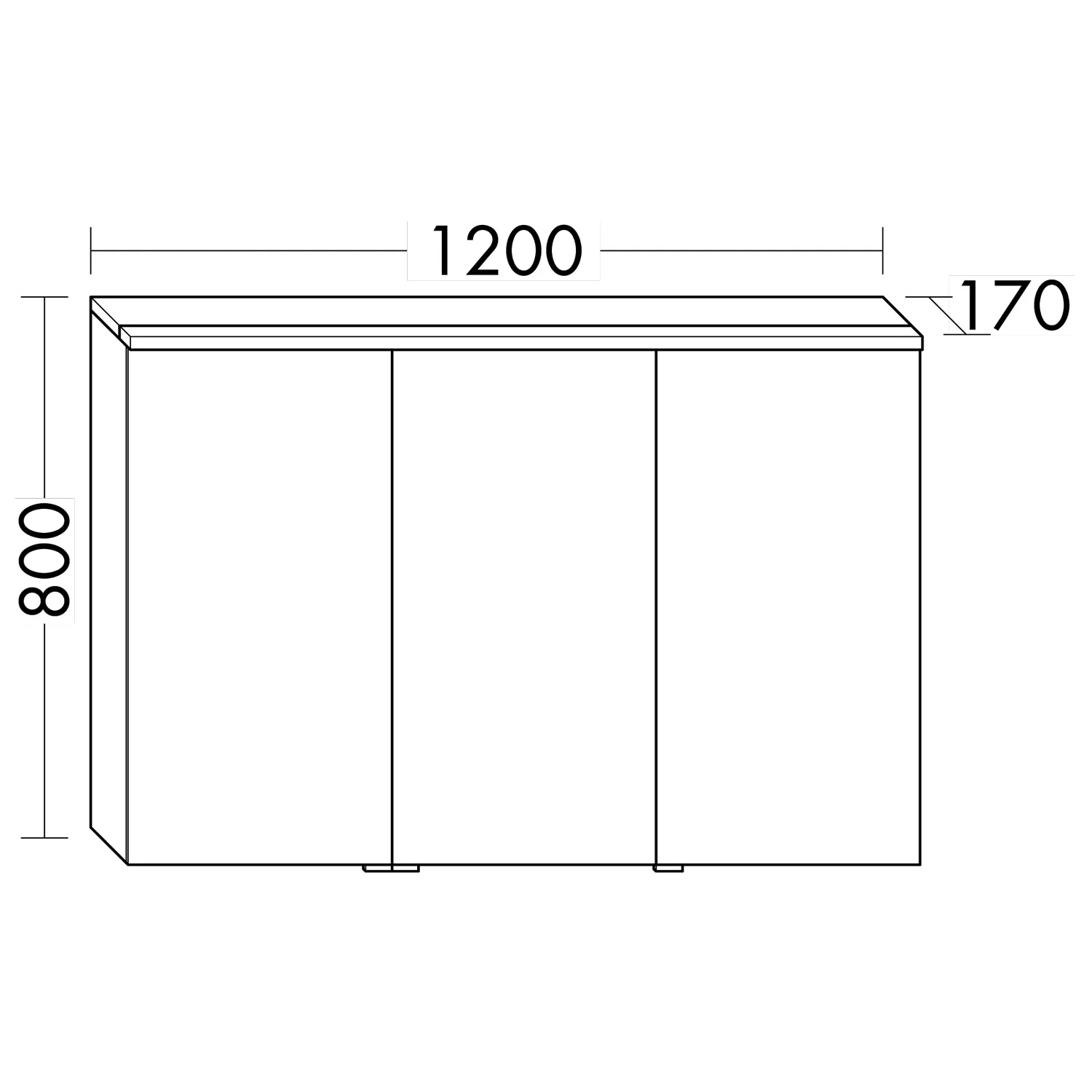 burgbad Eqio Spiegelschrank mit LED-Aufsatzleuchte 120 cm Links Bild 4