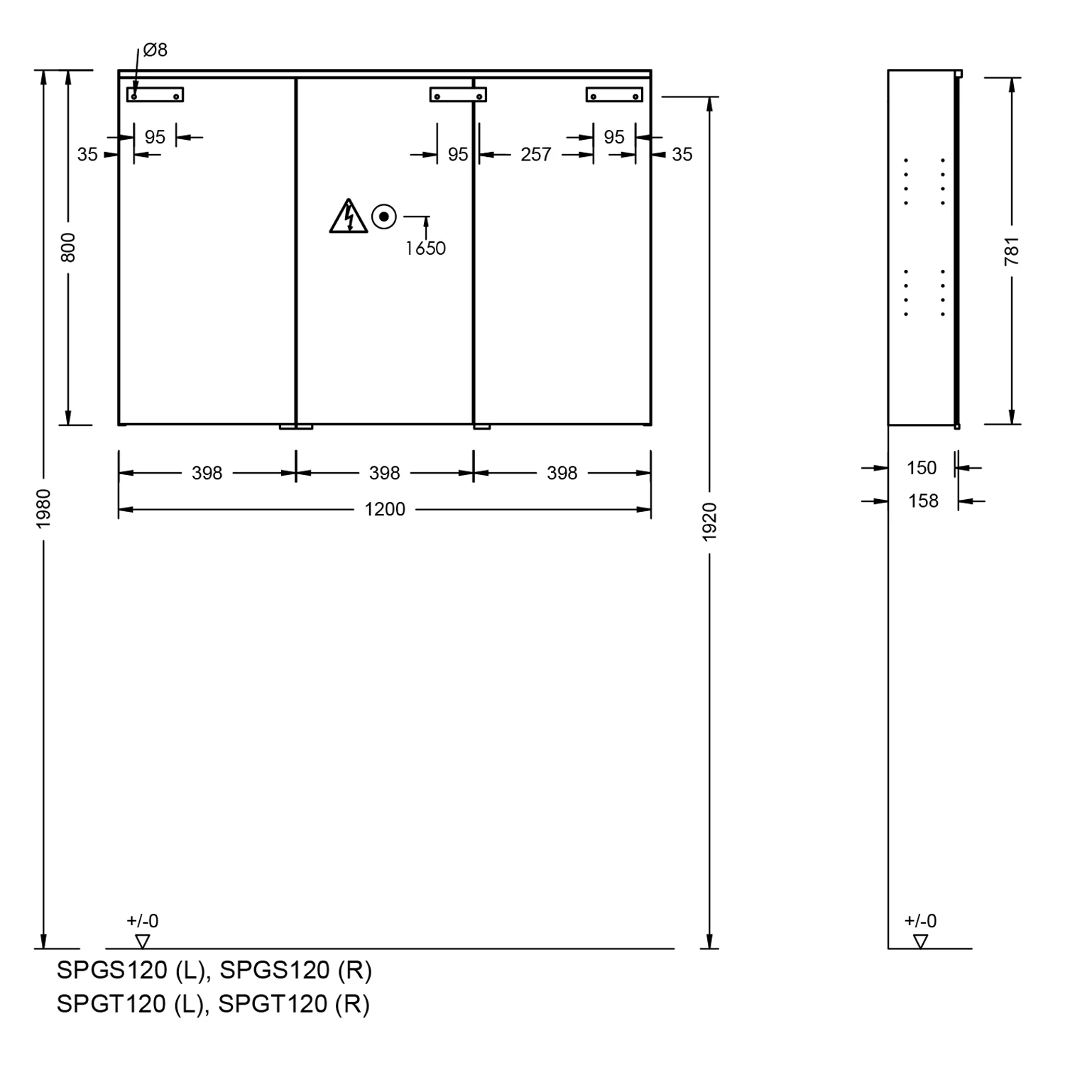 burgbad Eqio Spiegelschrank mit LED-Aufsatzleuchte 120 cm Links Bild 5